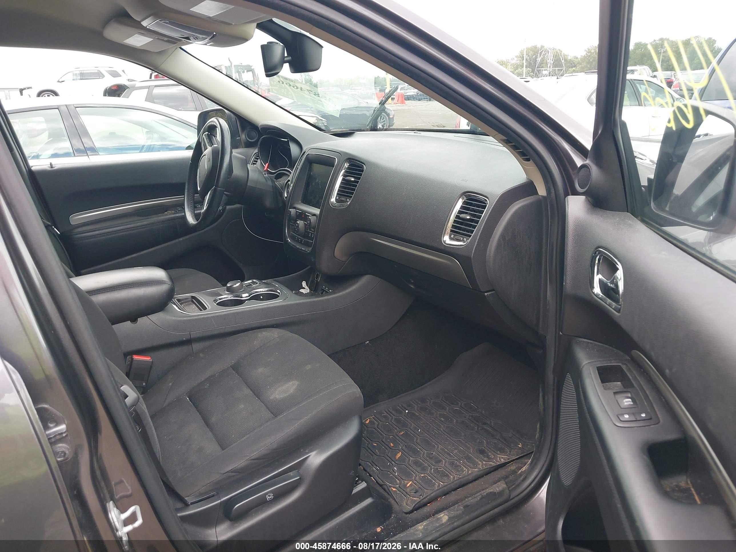 2014 Dodge Durango Sxt Gray vin: 1C4RDJAG8EC402206