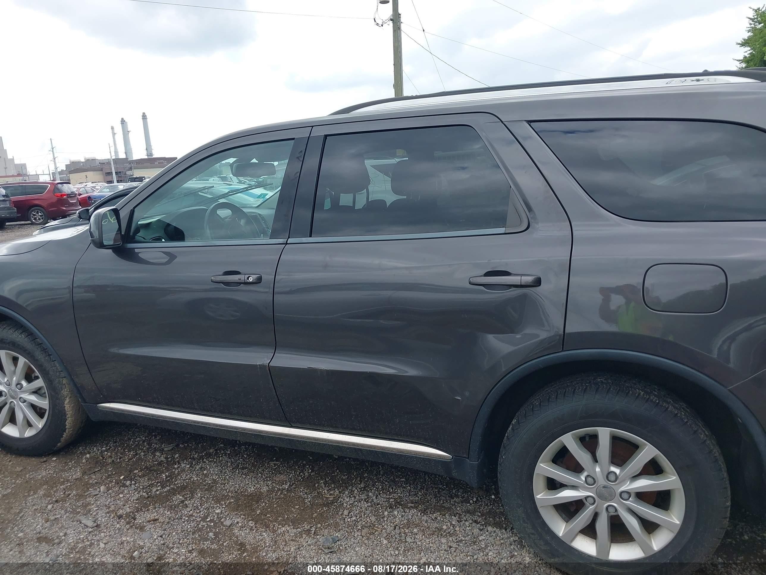 2014 Dodge Durango Sxt Gray vin: 1C4RDJAG8EC402206