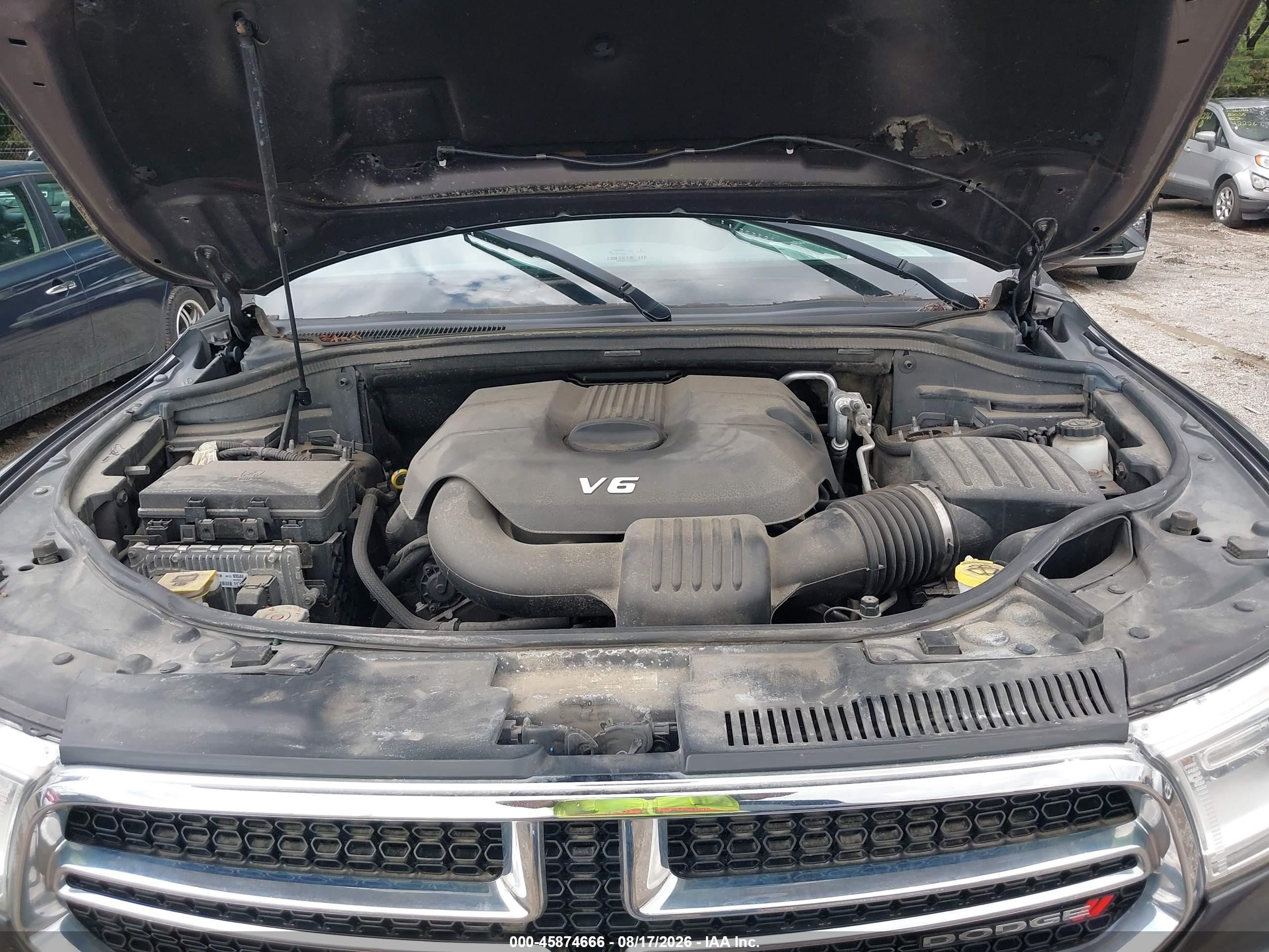 2014 Dodge Durango Sxt Gray vin: 1C4RDJAG8EC402206