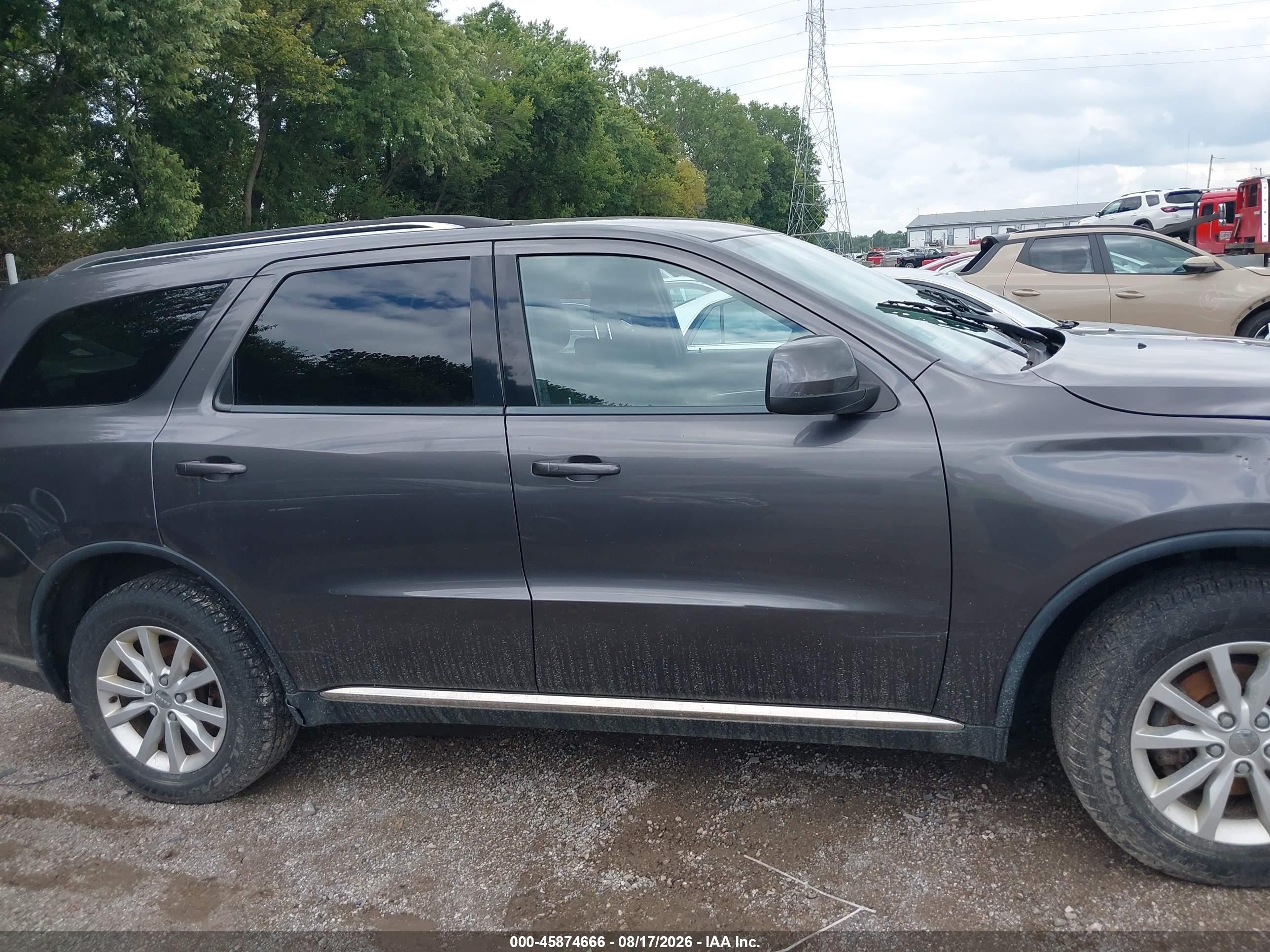 2014 Dodge Durango Sxt Gray vin: 1C4RDJAG8EC402206