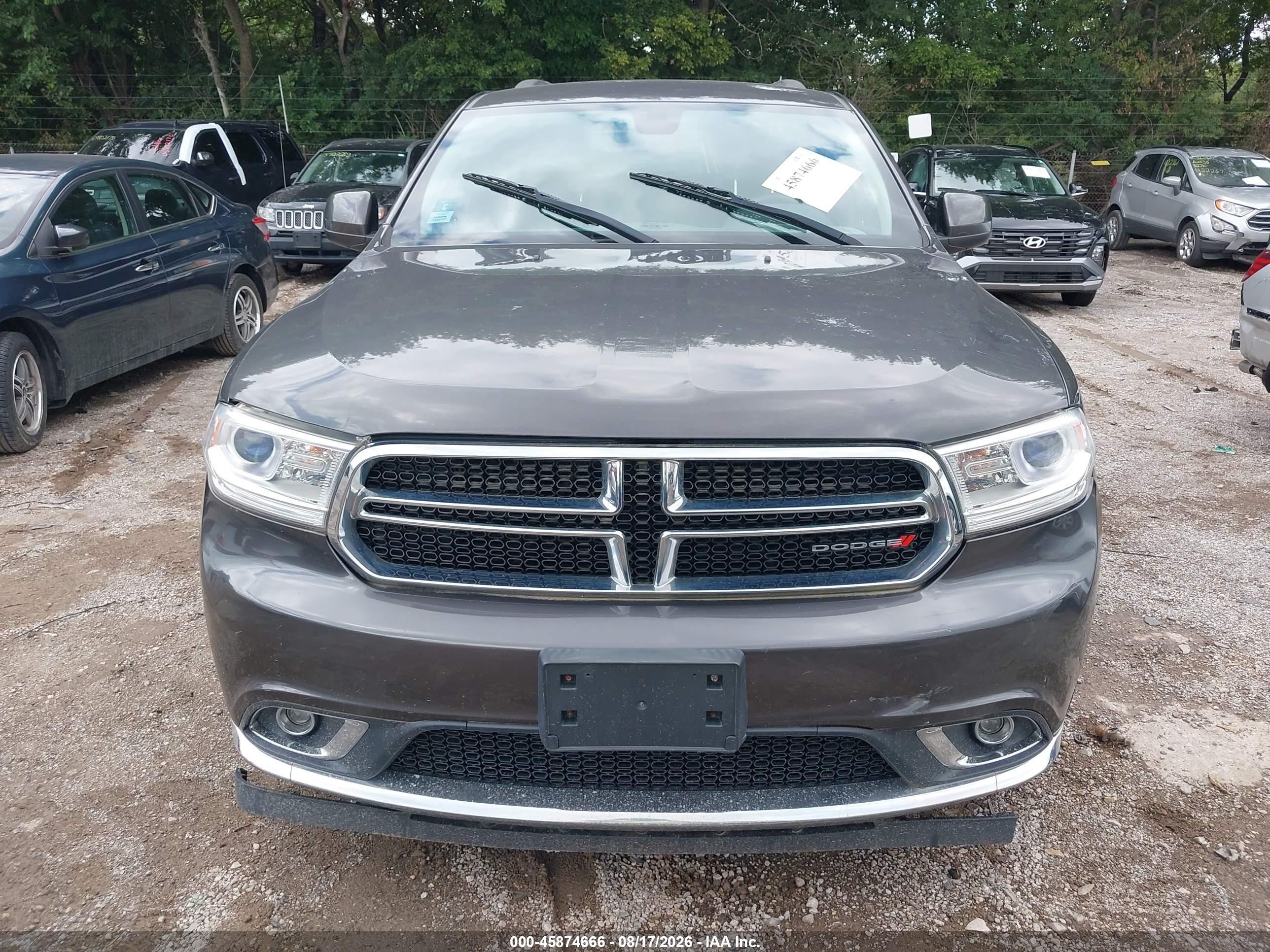 2014 Dodge Durango Sxt Gray vin: 1C4RDJAG8EC402206