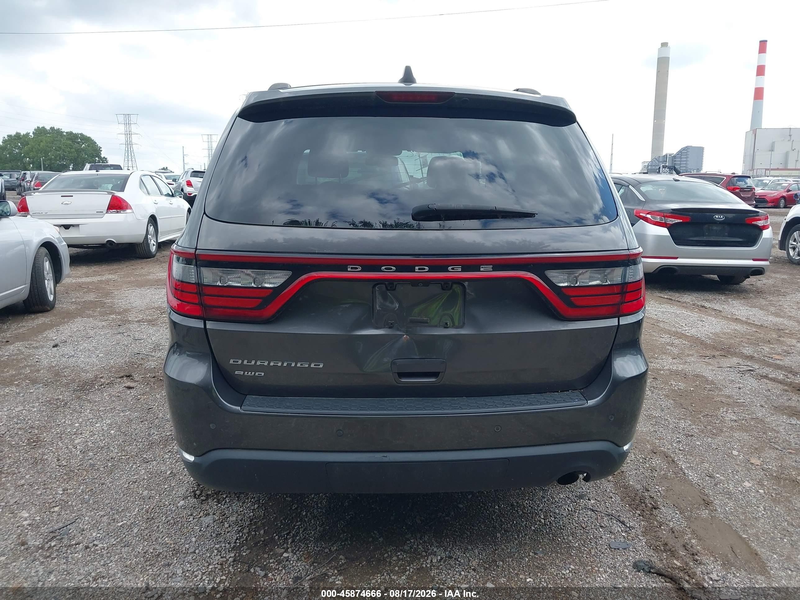 2014 Dodge Durango Sxt Gray vin: 1C4RDJAG8EC402206