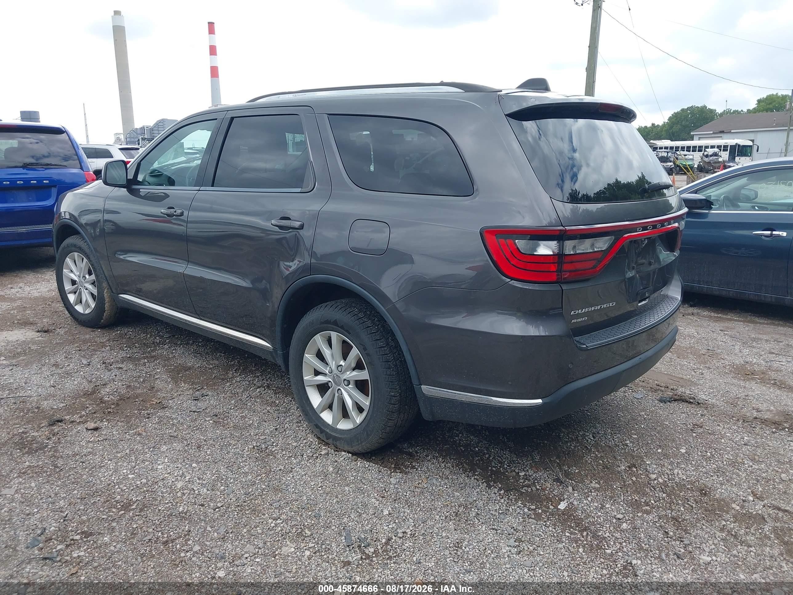 2014 Dodge Durango Sxt Gray vin: 1C4RDJAG8EC402206