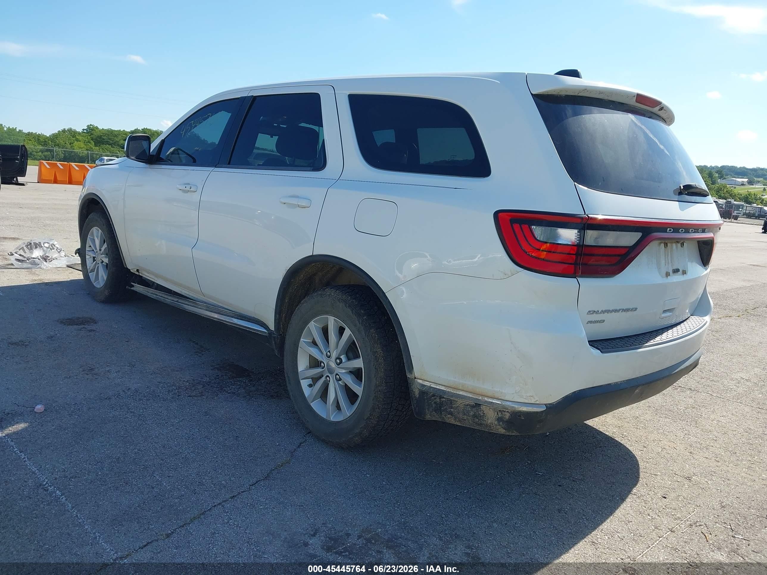 2015 Dodge Durango Sxt White vin: 1C4RDJAG8FC110136