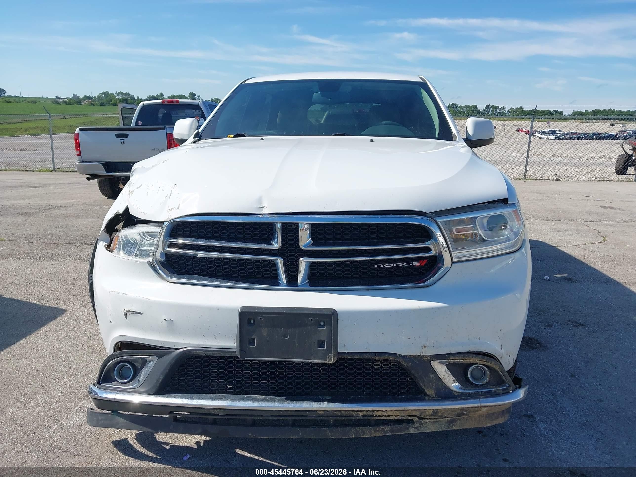 2015 Dodge Durango Sxt White vin: 1C4RDJAG8FC110136