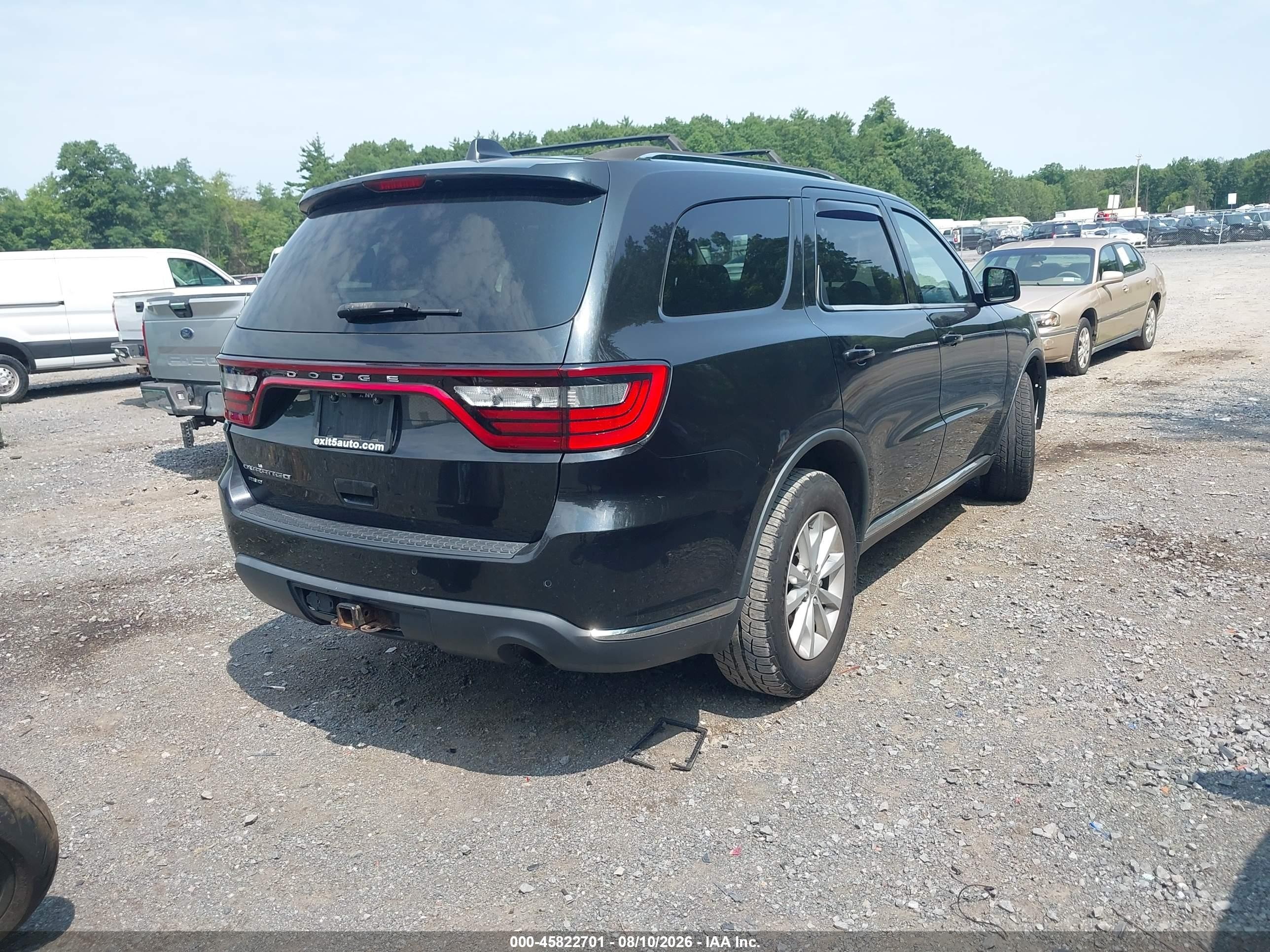 2015 Dodge Durango Sxt Черный vin: 1C4RDJAG8FC709909