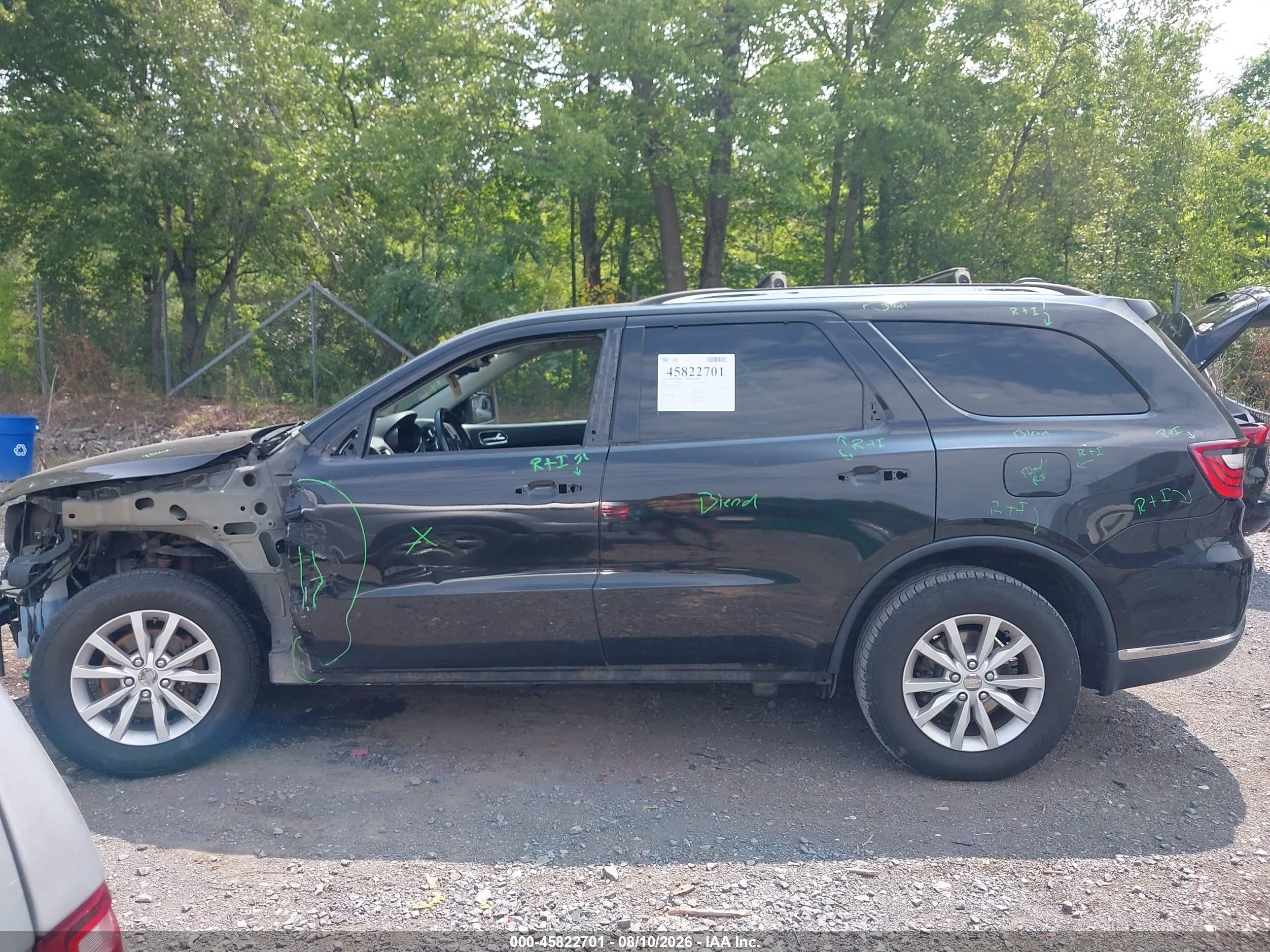 2015 Dodge Durango Sxt Черный vin: 1C4RDJAG8FC709909