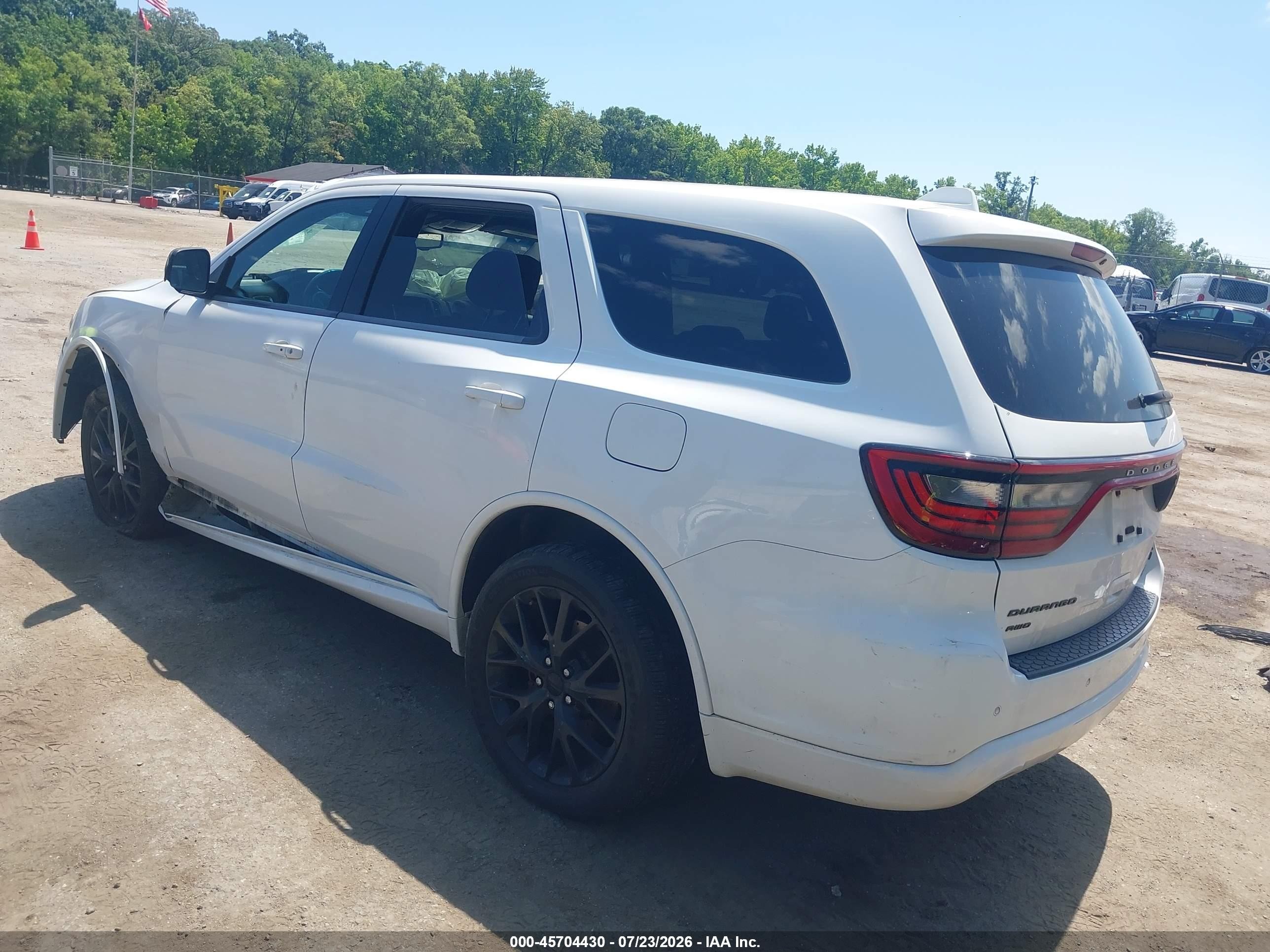 2015 Dodge Durango Sxt White vin: 1C4RDJAG8FC771567