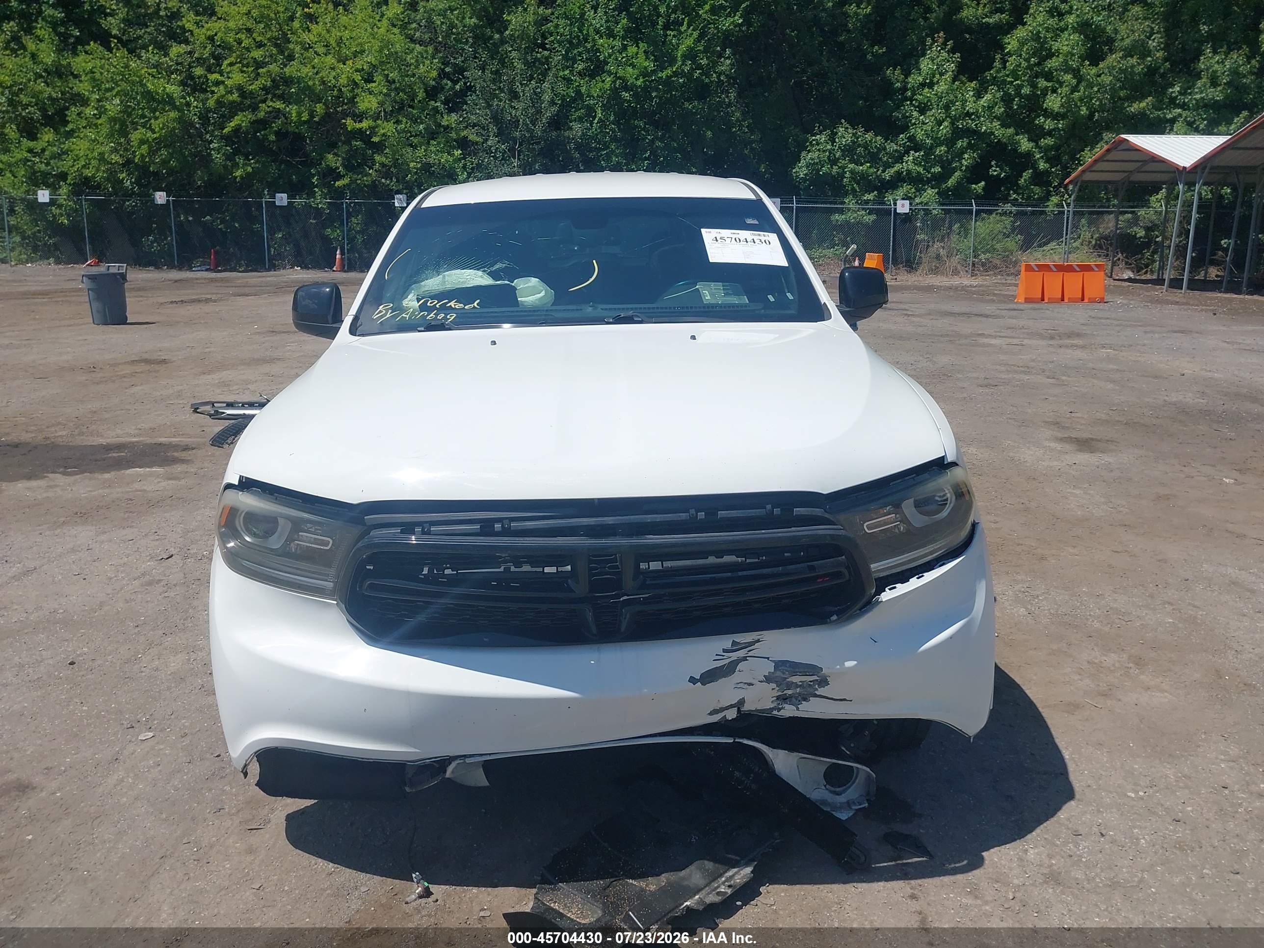2015 Dodge Durango Sxt White vin: 1C4RDJAG8FC771567