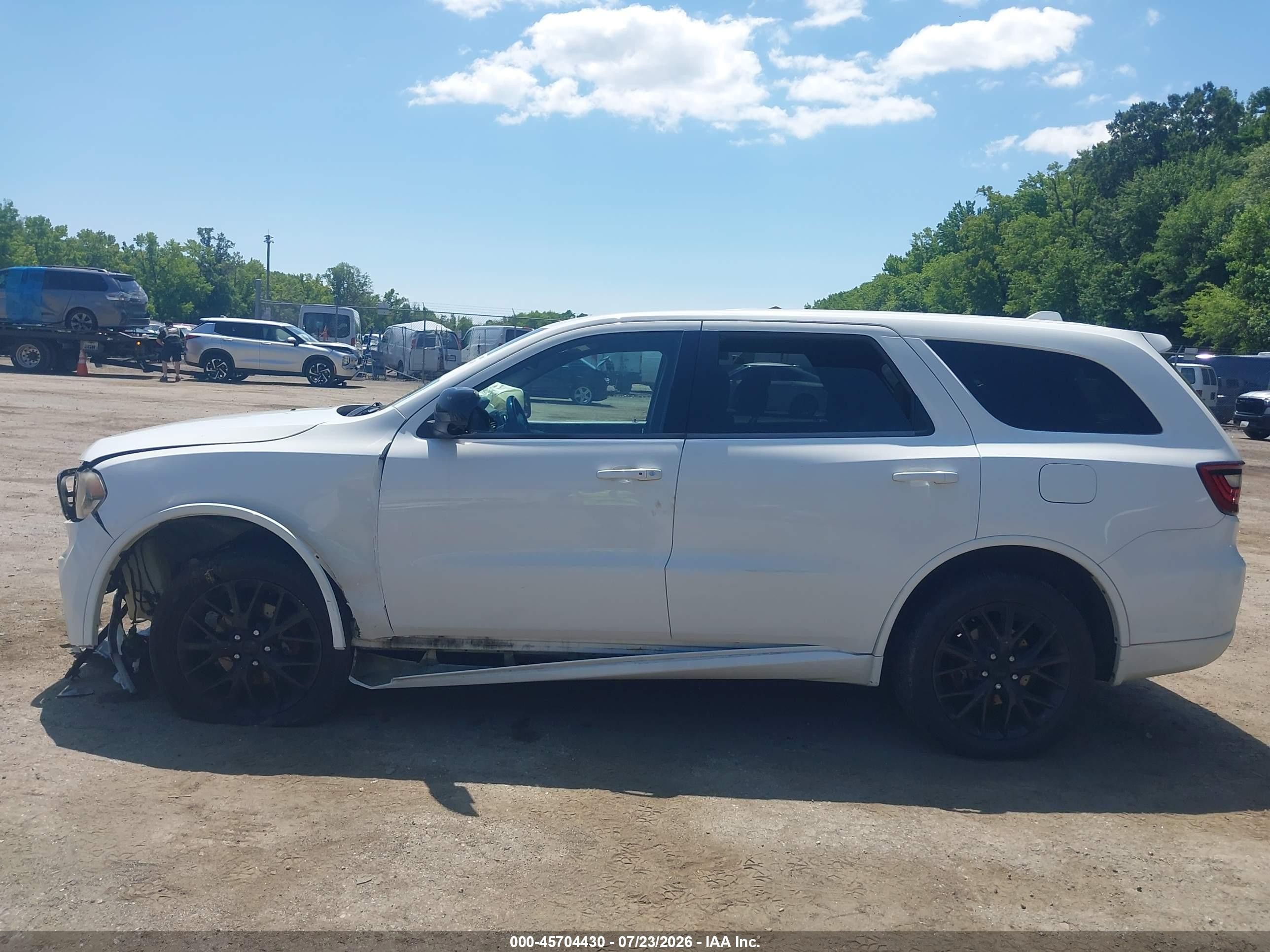 2015 Dodge Durango Sxt White vin: 1C4RDJAG8FC771567