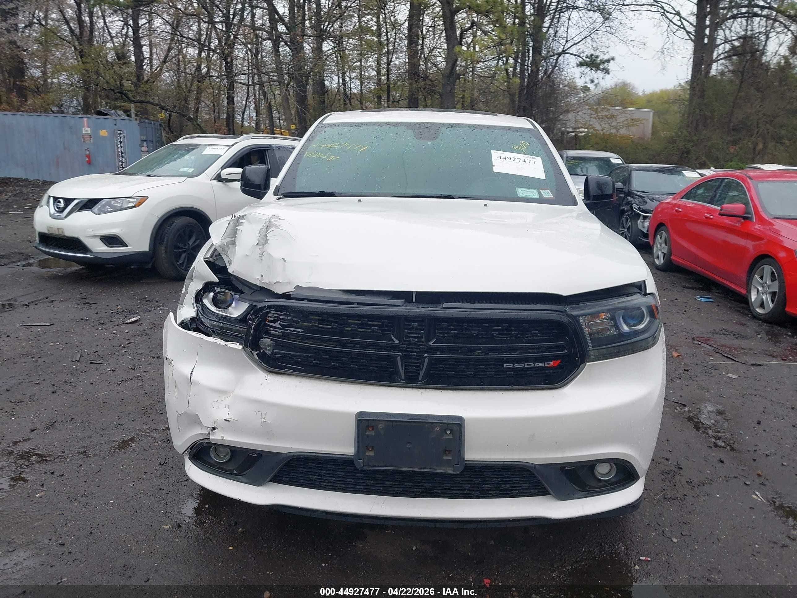 2018 Dodge Durango Sxt Awd White vin: 1C4RDJAG8JC116558