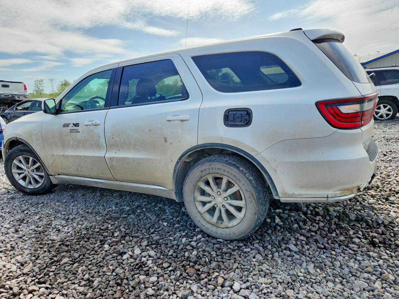 2018 Dodge Durango Sxt White vin: 1C4RDJAG8JC187775