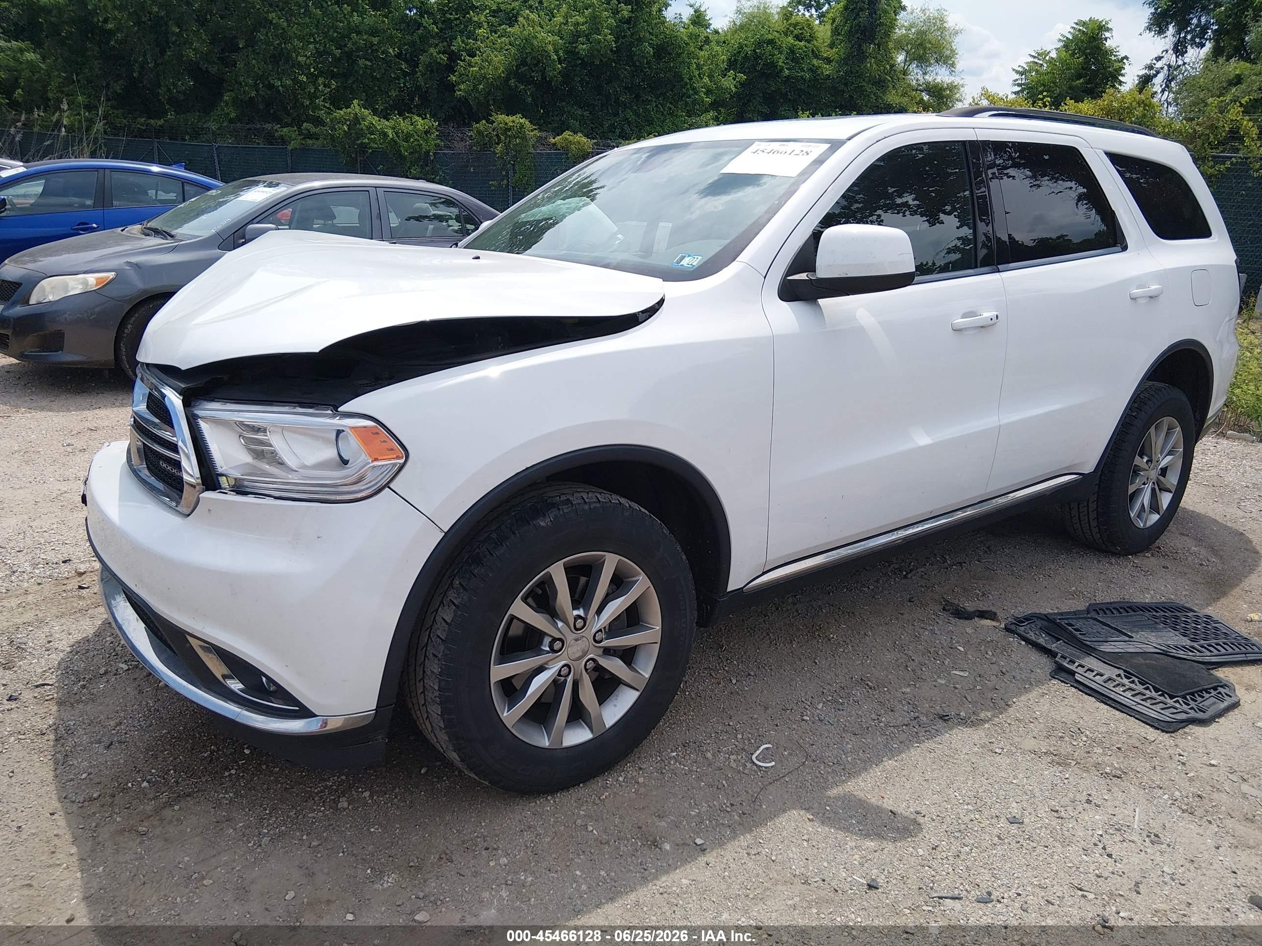 2018 Dodge Durango Sxt Awd White vin: 1C4RDJAG8JC312676