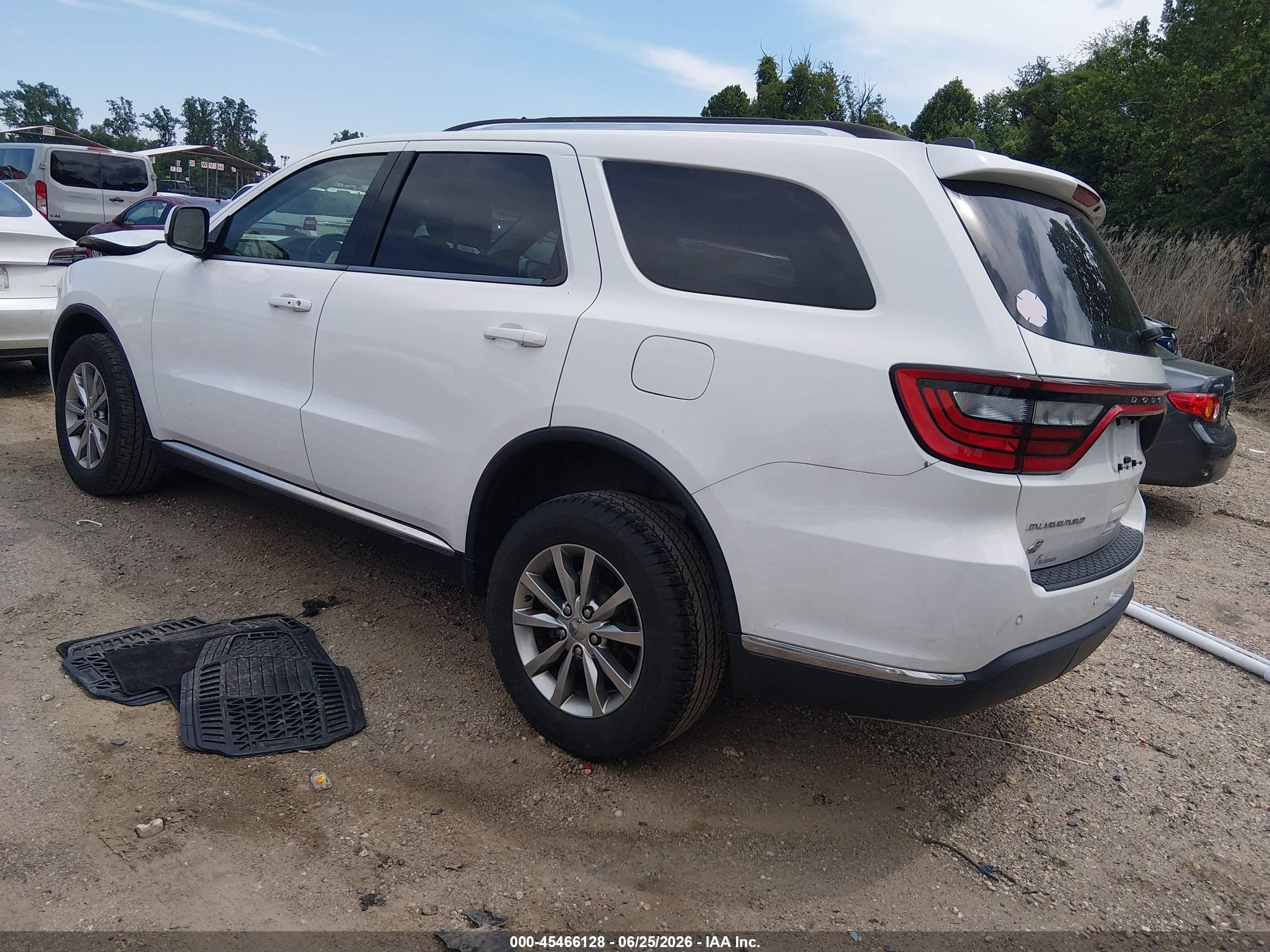 2018 Dodge Durango Sxt Awd White vin: 1C4RDJAG8JC312676