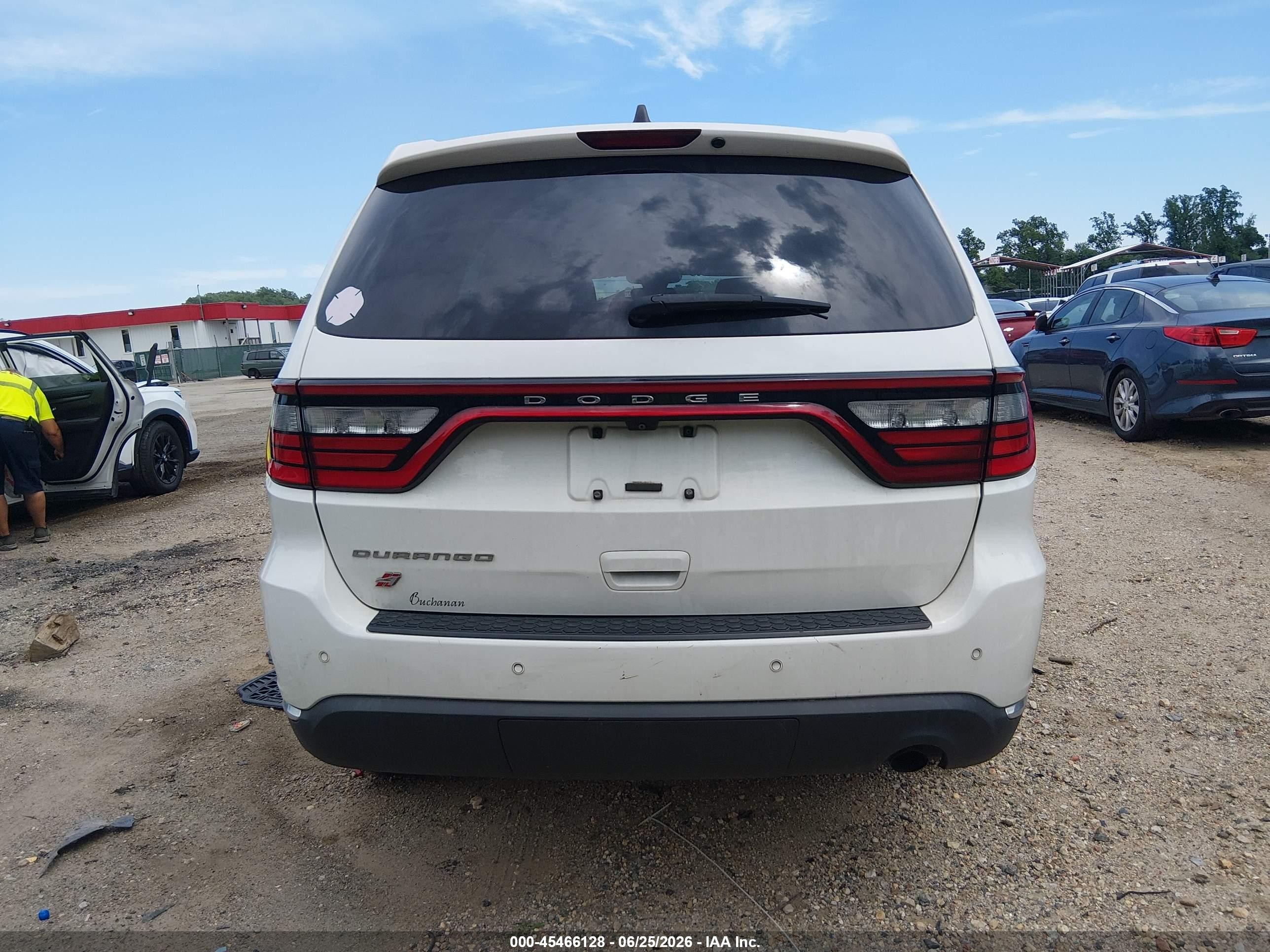 2018 Dodge Durango Sxt Awd White vin: 1C4RDJAG8JC312676