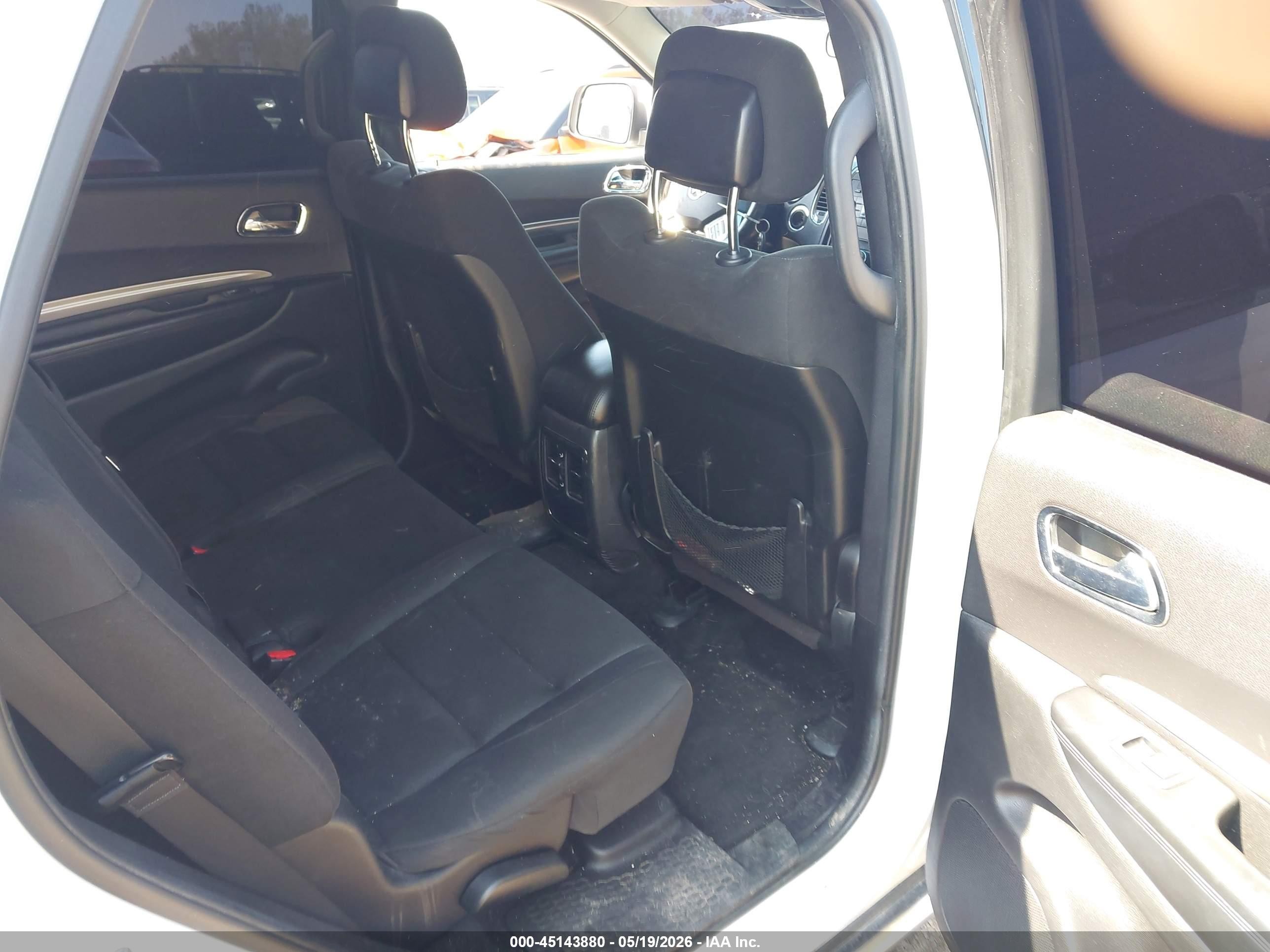 2013 Dodge Durango Sxt White vin: 1C4RDJAG9DC668221