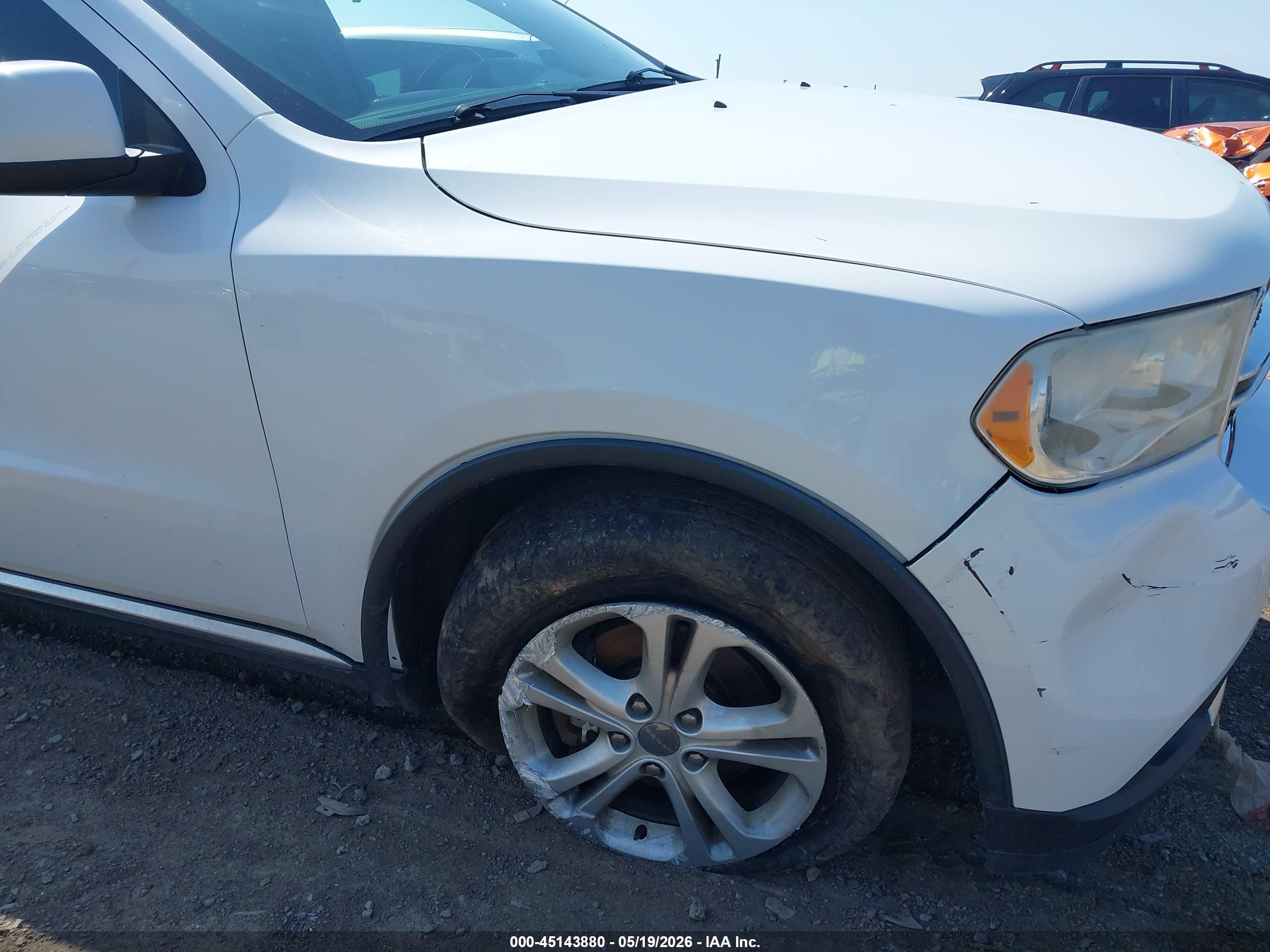 2013 Dodge Durango Sxt White vin: 1C4RDJAG9DC668221