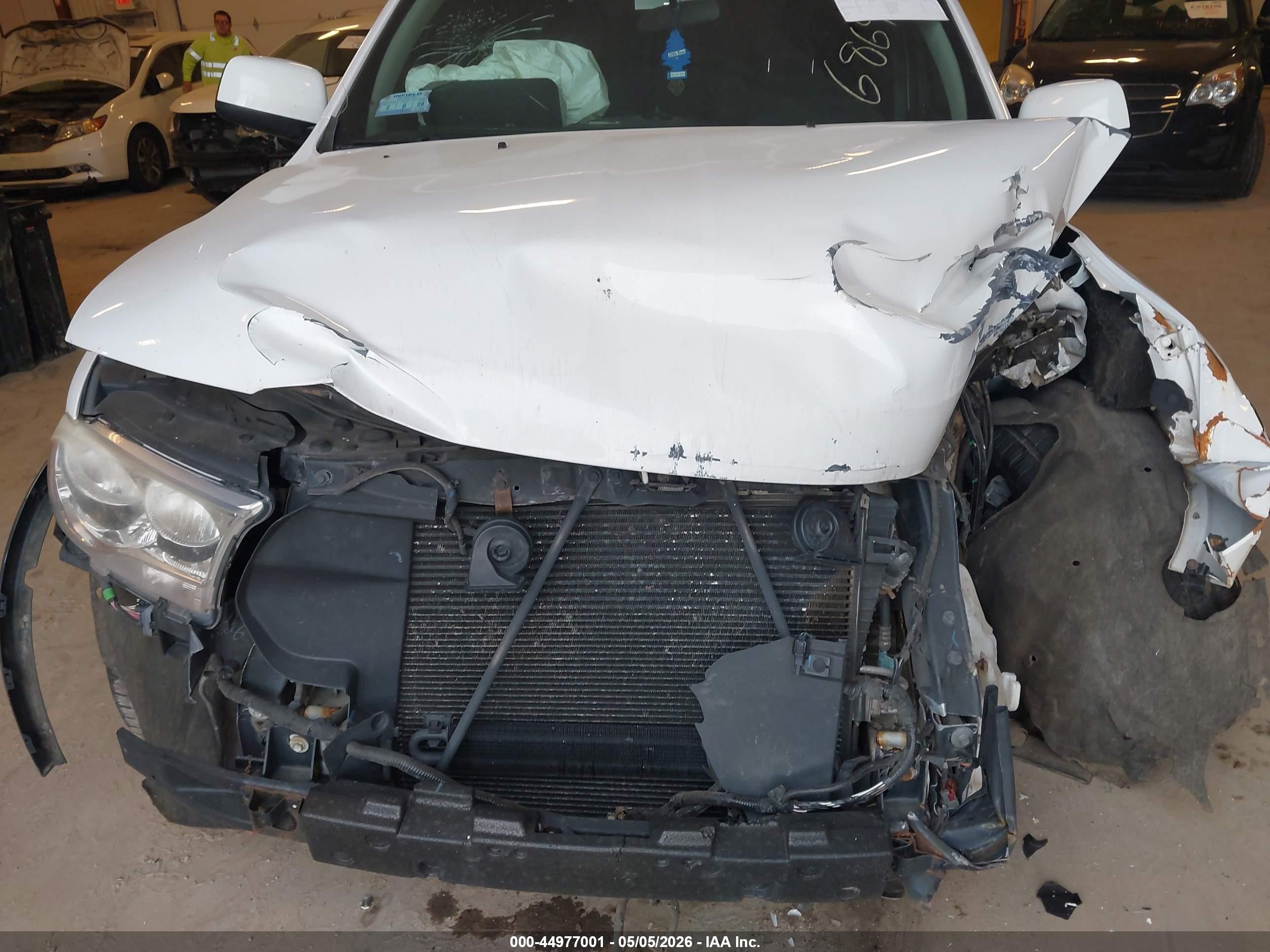 2013 Dodge Durango Sxt White vin: 1C4RDJAG9DC686945