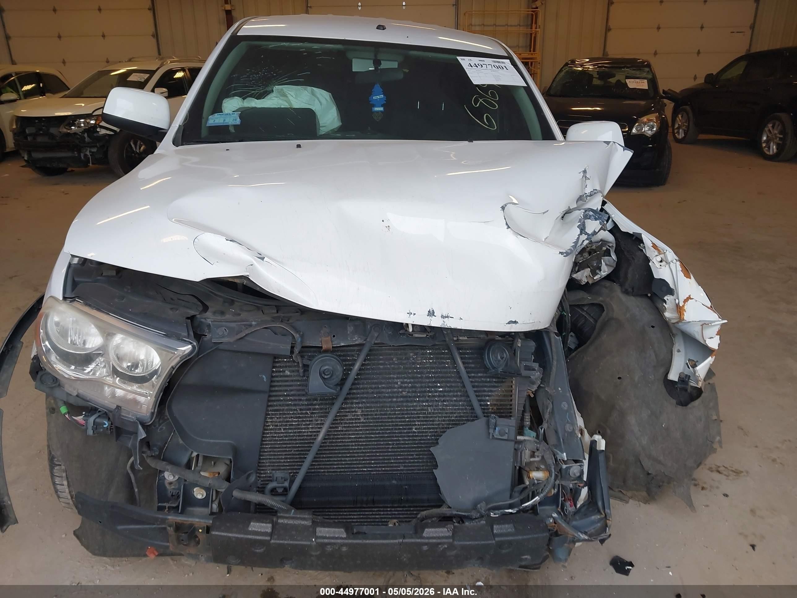 2013 Dodge Durango Sxt White vin: 1C4RDJAG9DC686945