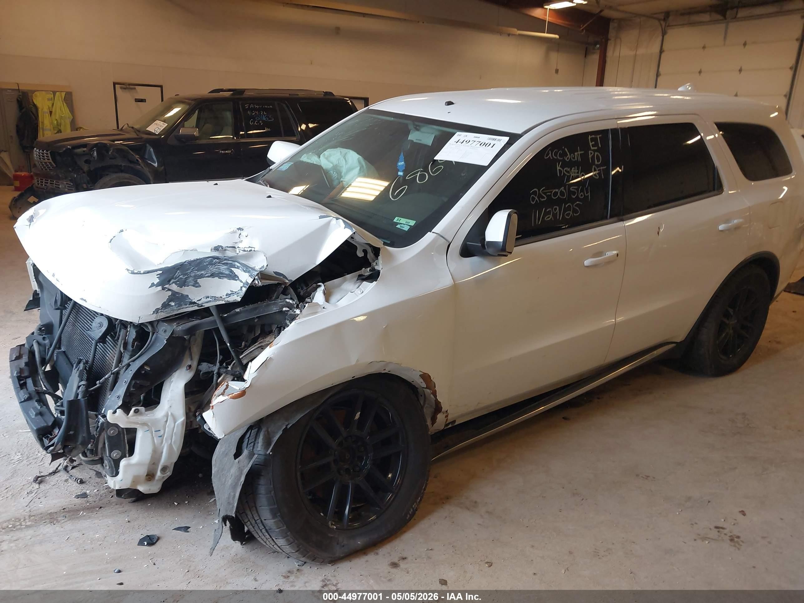 2013 Dodge Durango Sxt White vin: 1C4RDJAG9DC686945