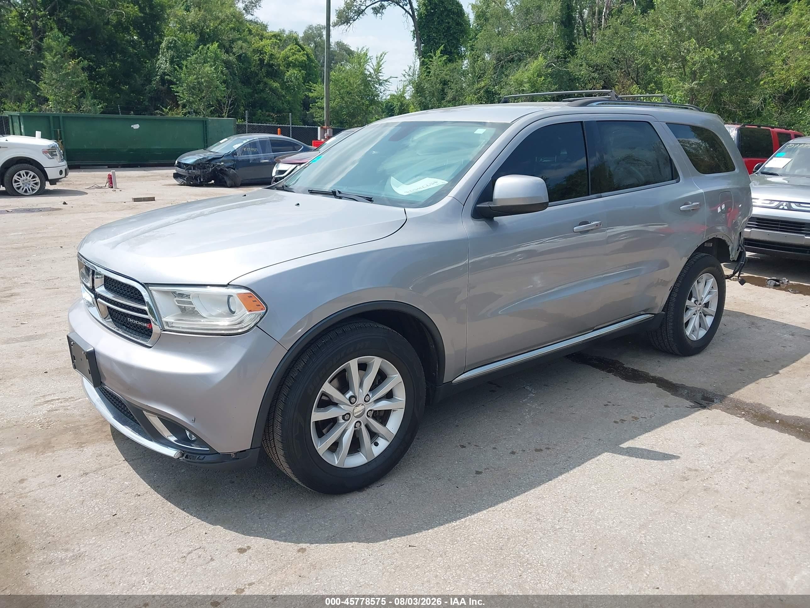 2014 Dodge Durango Sxt Gray vin: 1C4RDJAG9EC370768