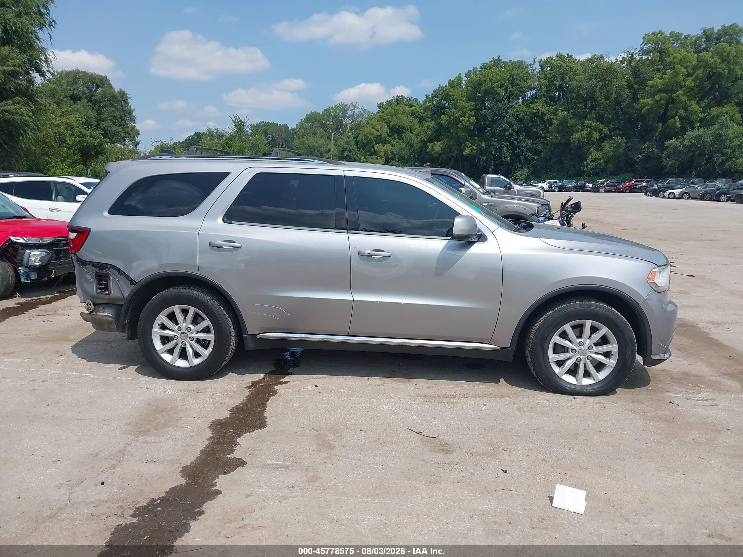 2014 Dodge Durango Sxt Gray vin: 1C4RDJAG9EC370768