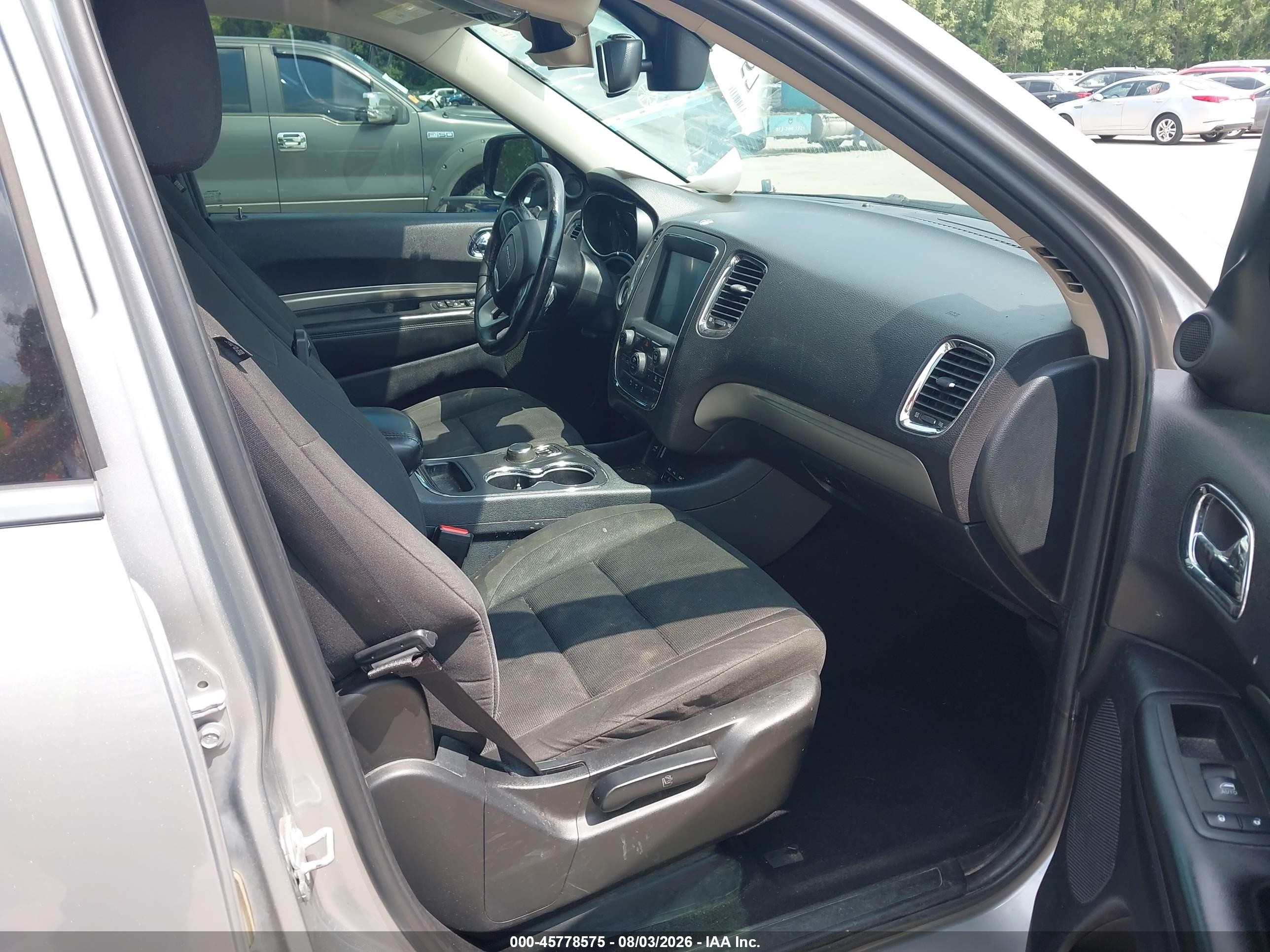 2014 Dodge Durango Sxt Gray vin: 1C4RDJAG9EC370768