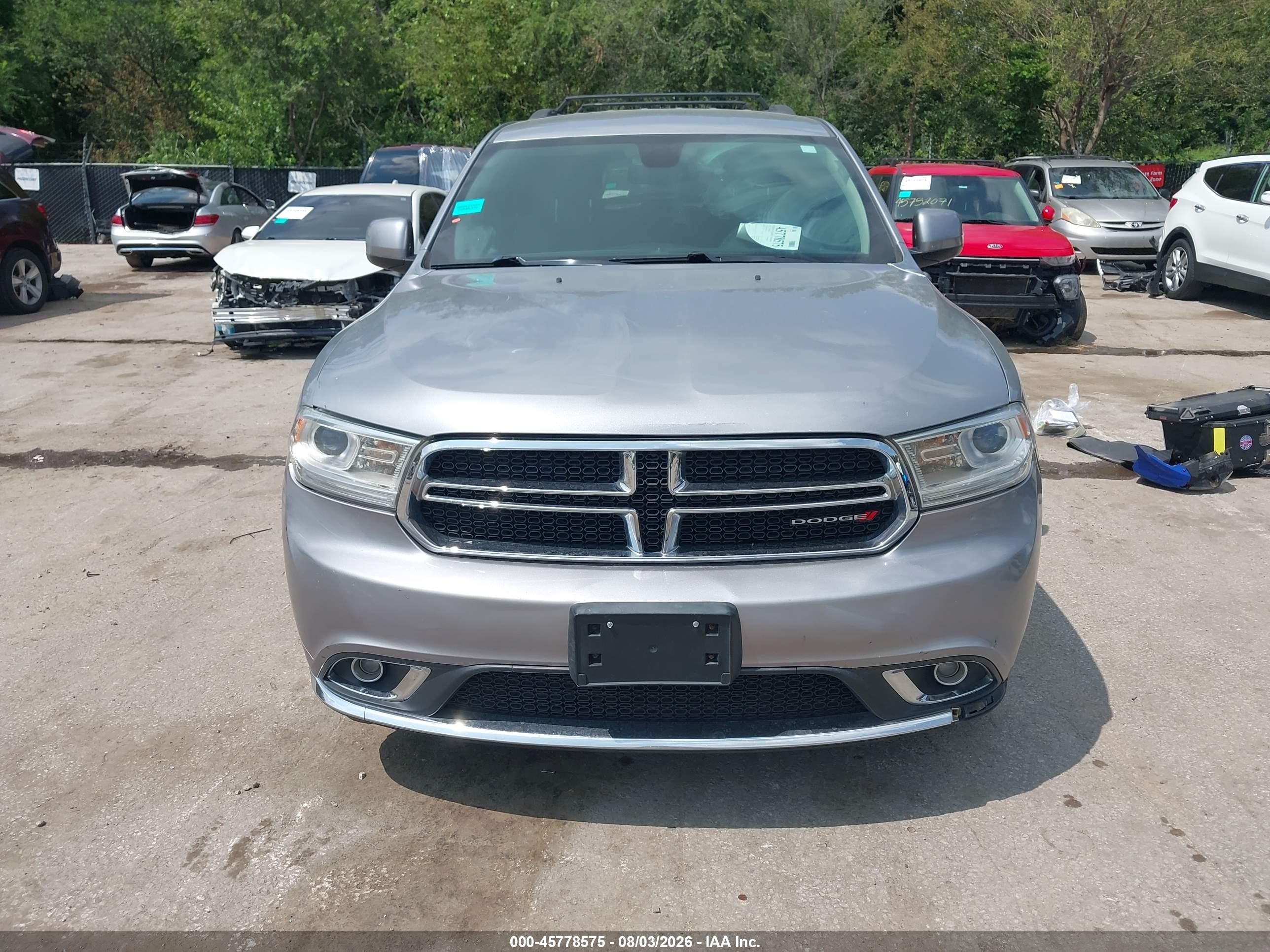 2014 Dodge Durango Sxt Gray vin: 1C4RDJAG9EC370768