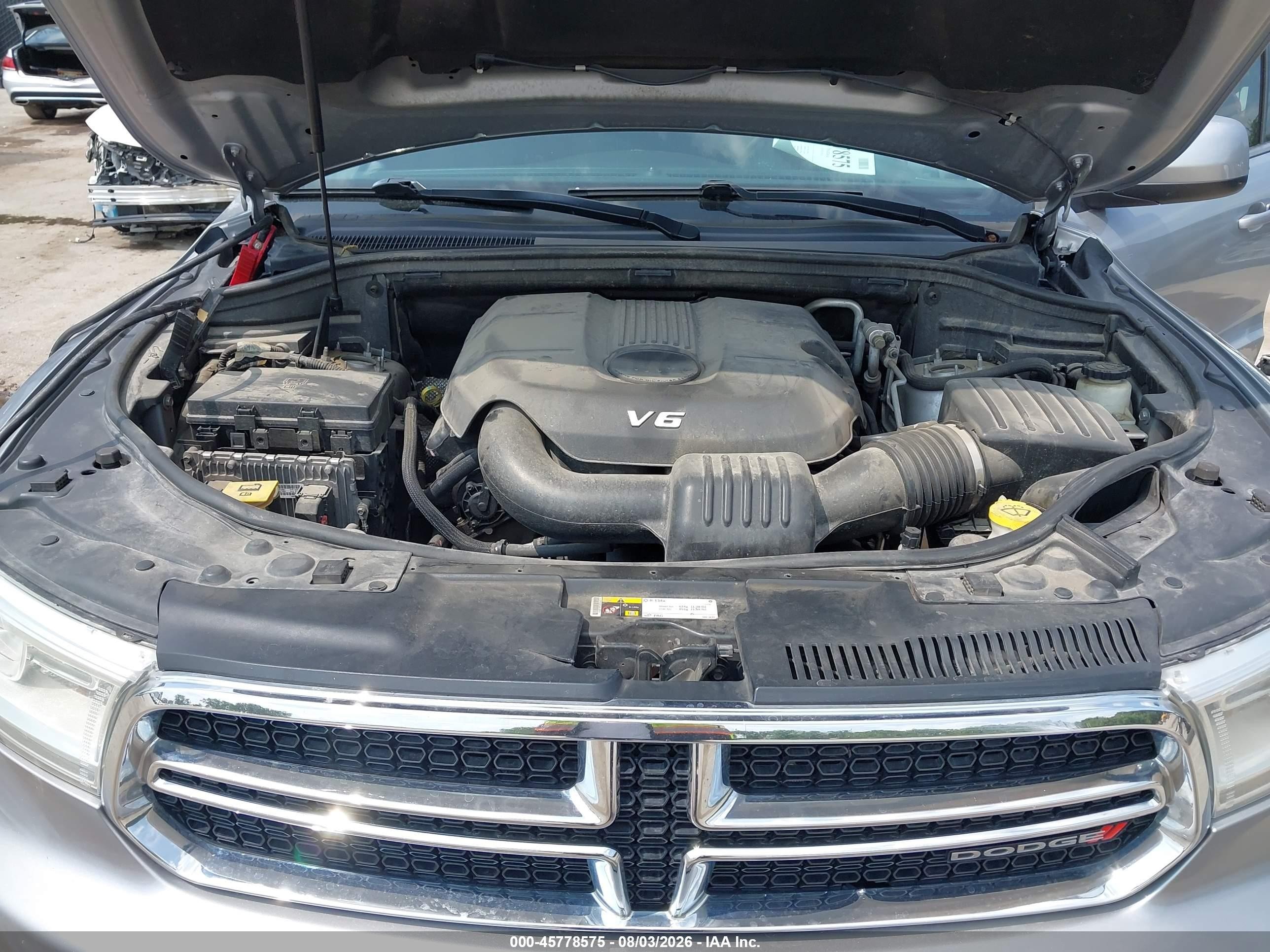 2014 Dodge Durango Sxt Gray vin: 1C4RDJAG9EC370768