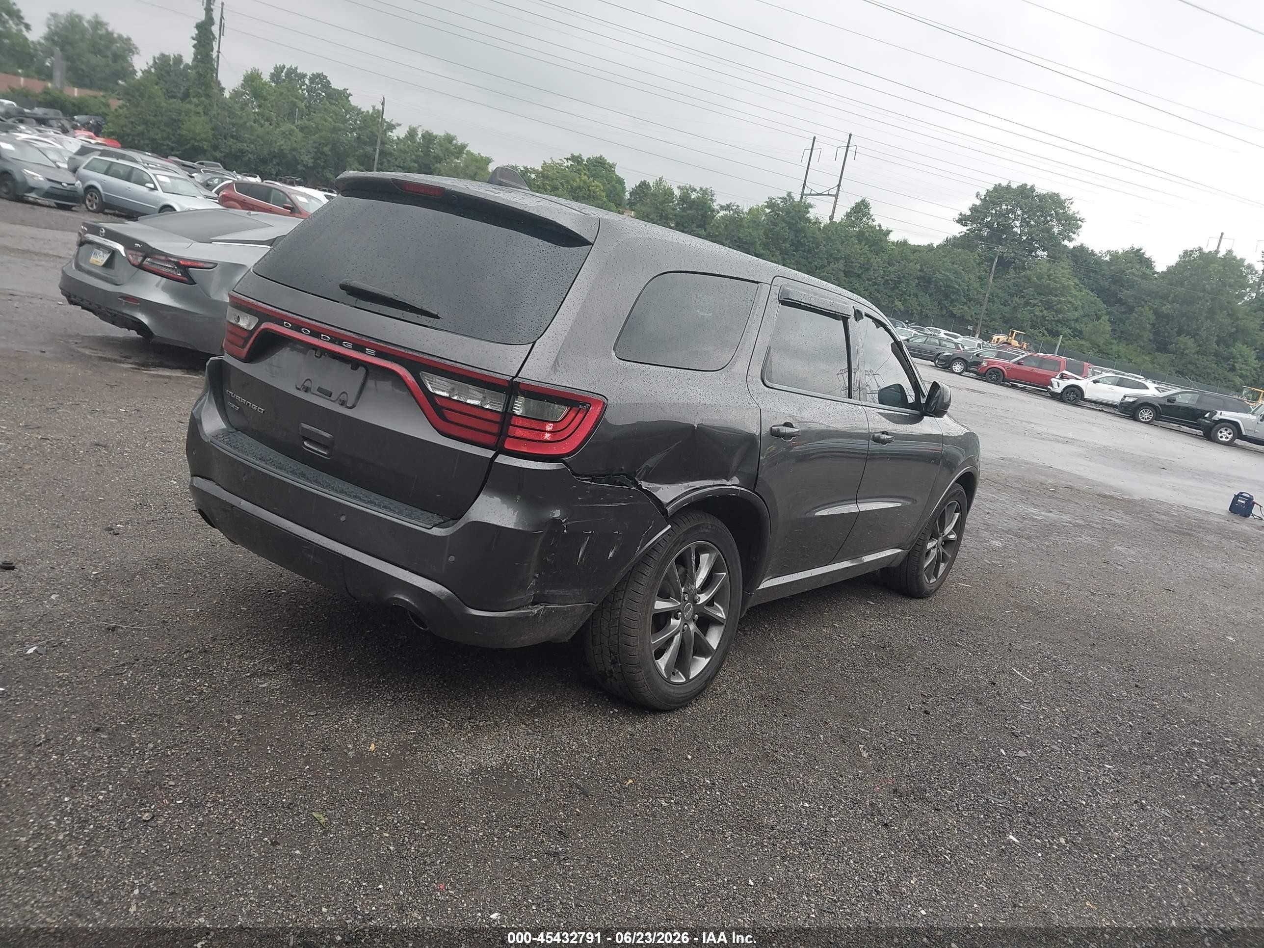 2014 Dodge Durango Sxt Gray vin: 1C4RDJAG9EC495320