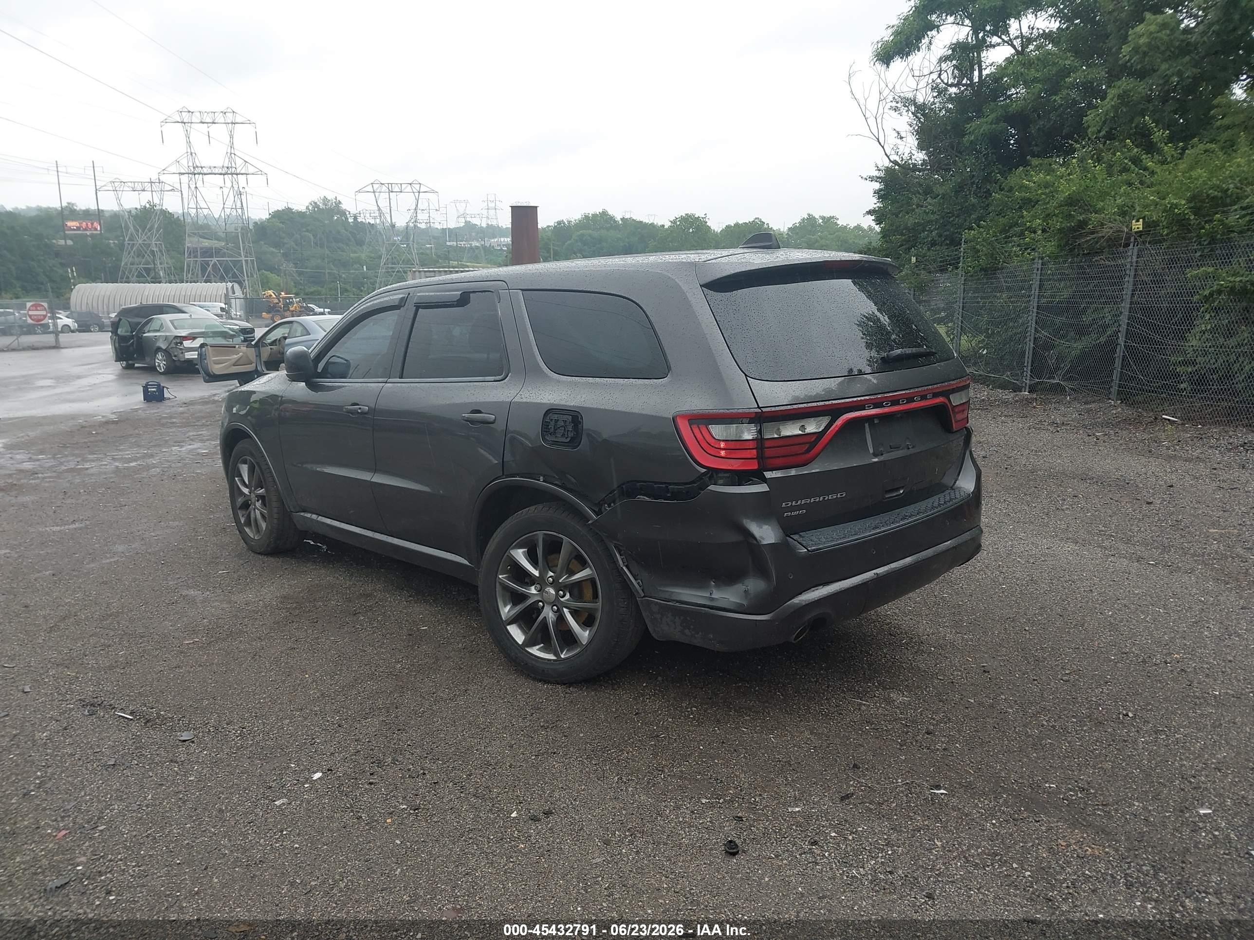 2014 Dodge Durango Sxt Gray vin: 1C4RDJAG9EC495320