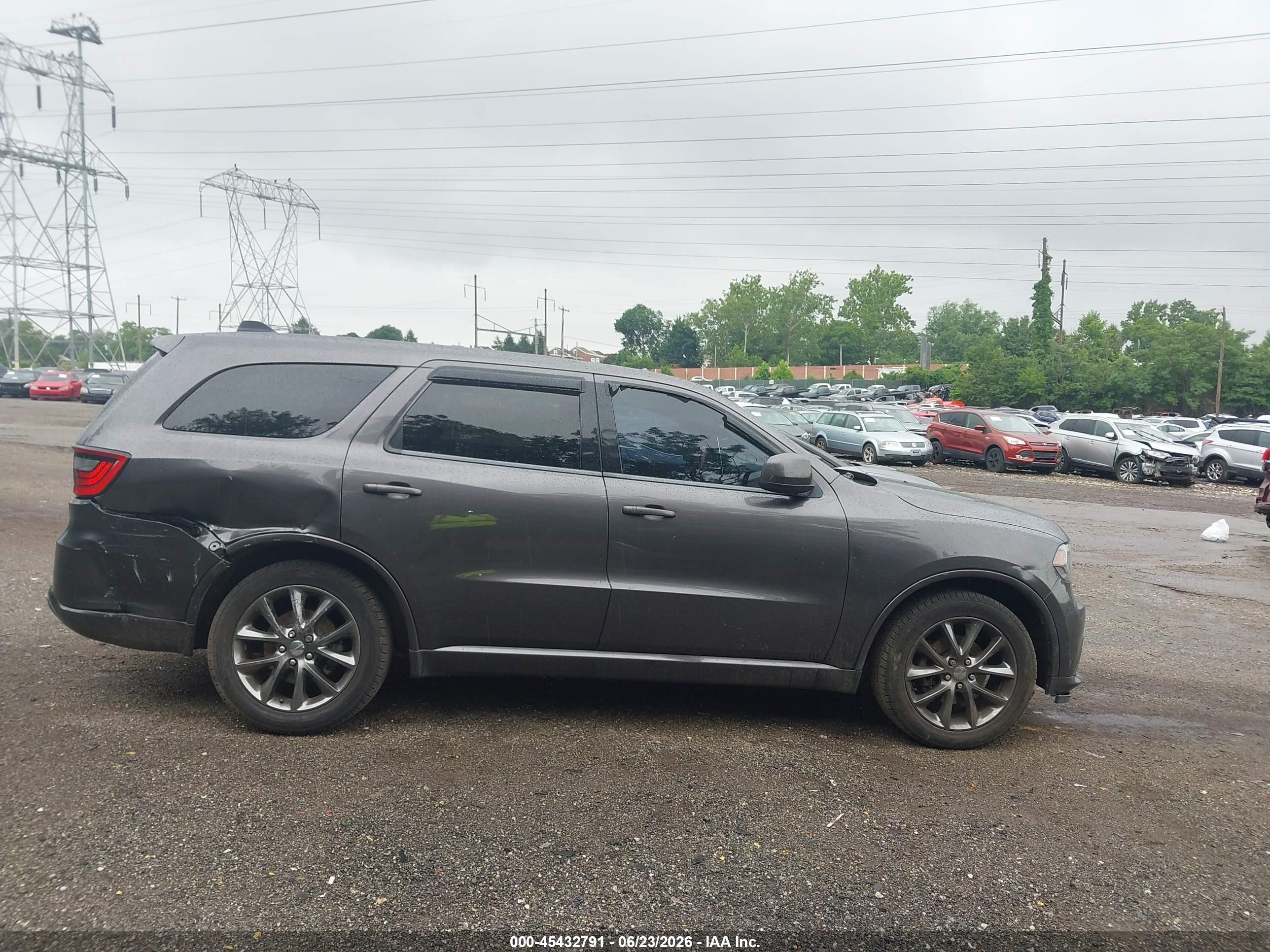 2014 Dodge Durango Sxt Gray vin: 1C4RDJAG9EC495320