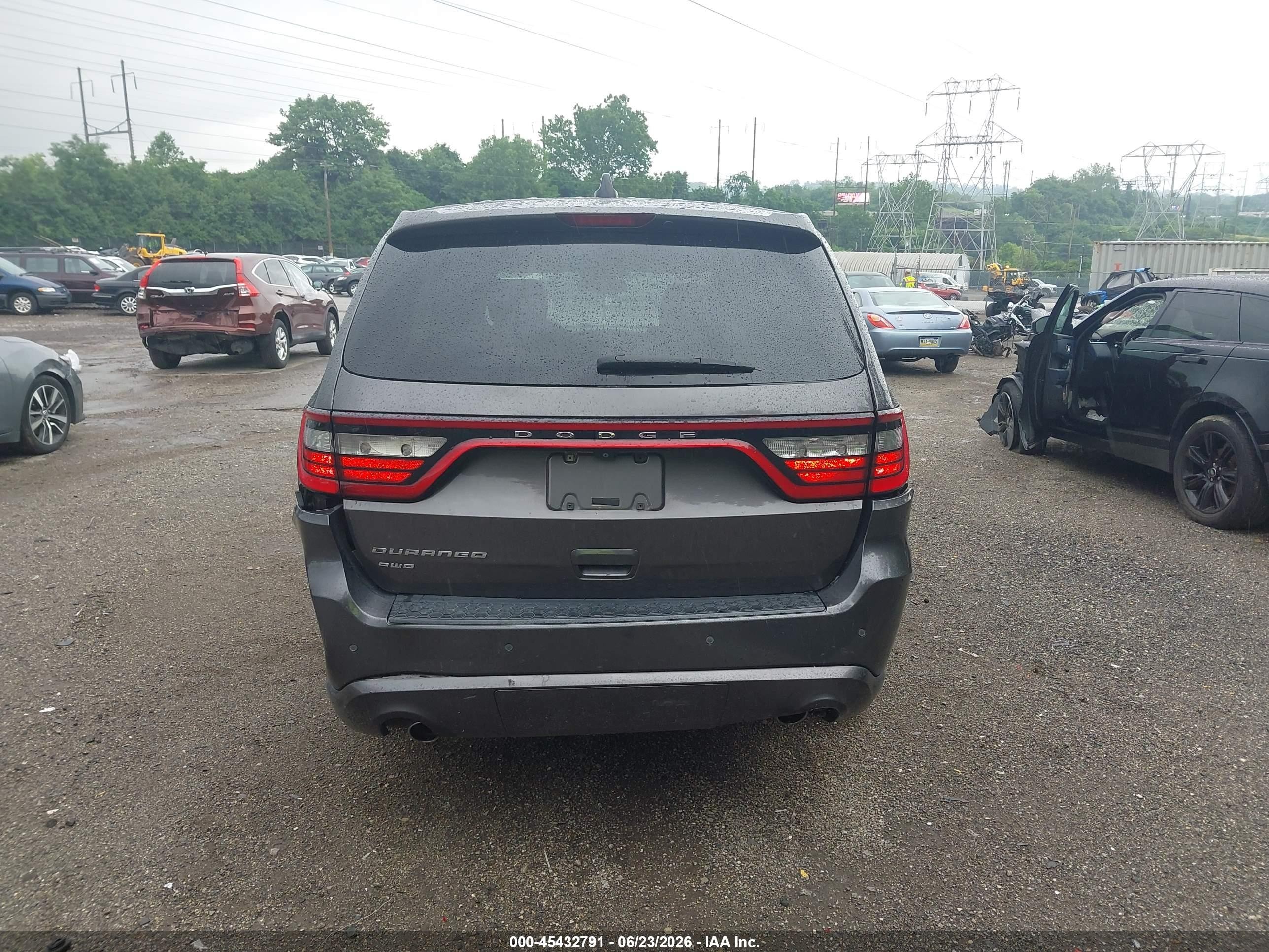 2014 Dodge Durango Sxt Gray vin: 1C4RDJAG9EC495320