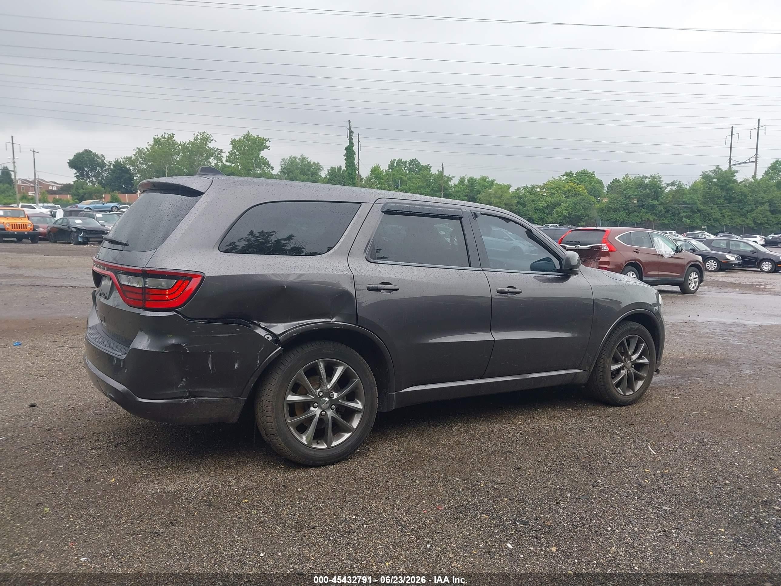 2014 Dodge Durango Sxt Gray vin: 1C4RDJAG9EC495320