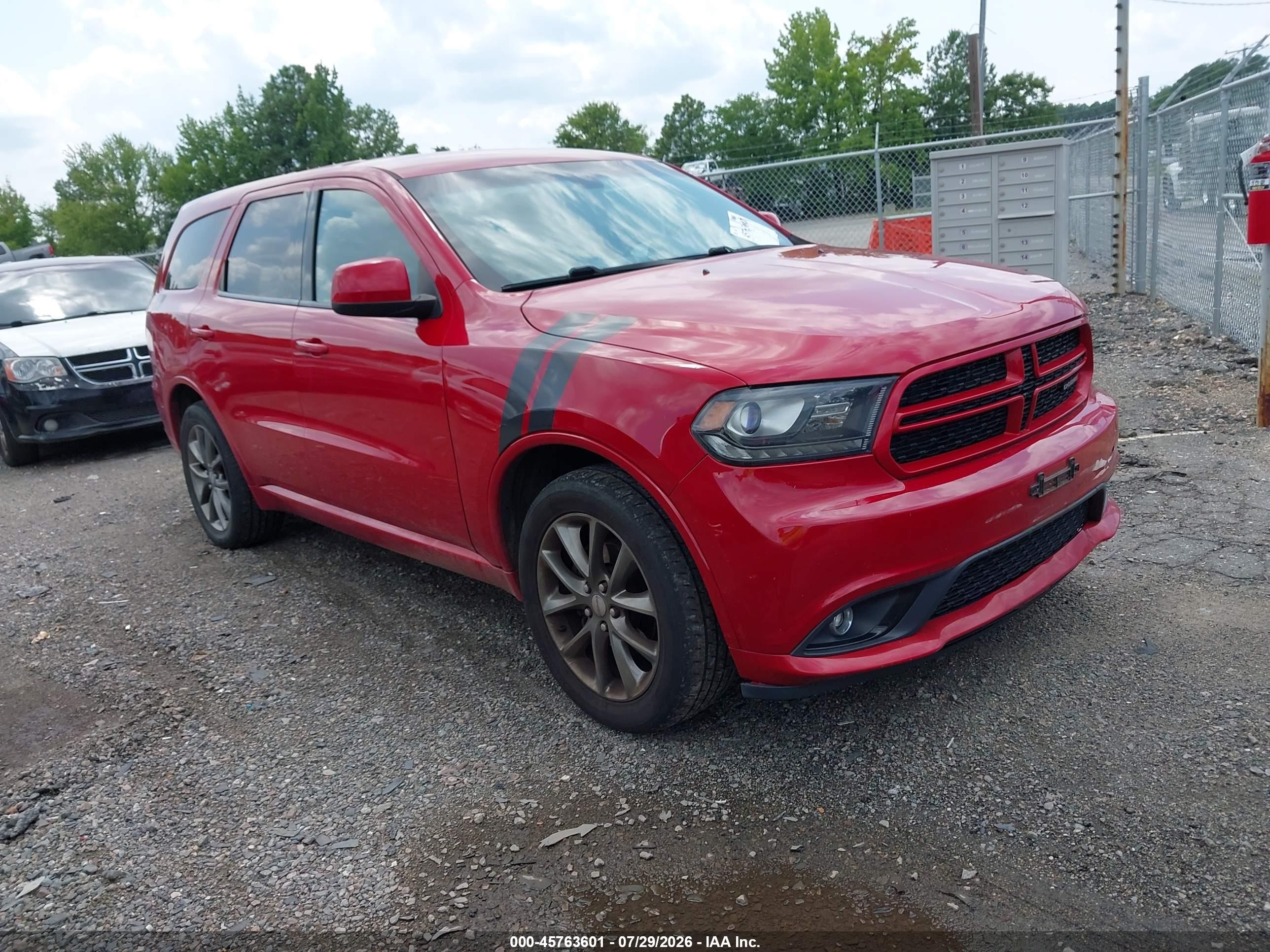 2015 Dodge Durango Sxt Red vin: 1C4RDJAG9FC703049