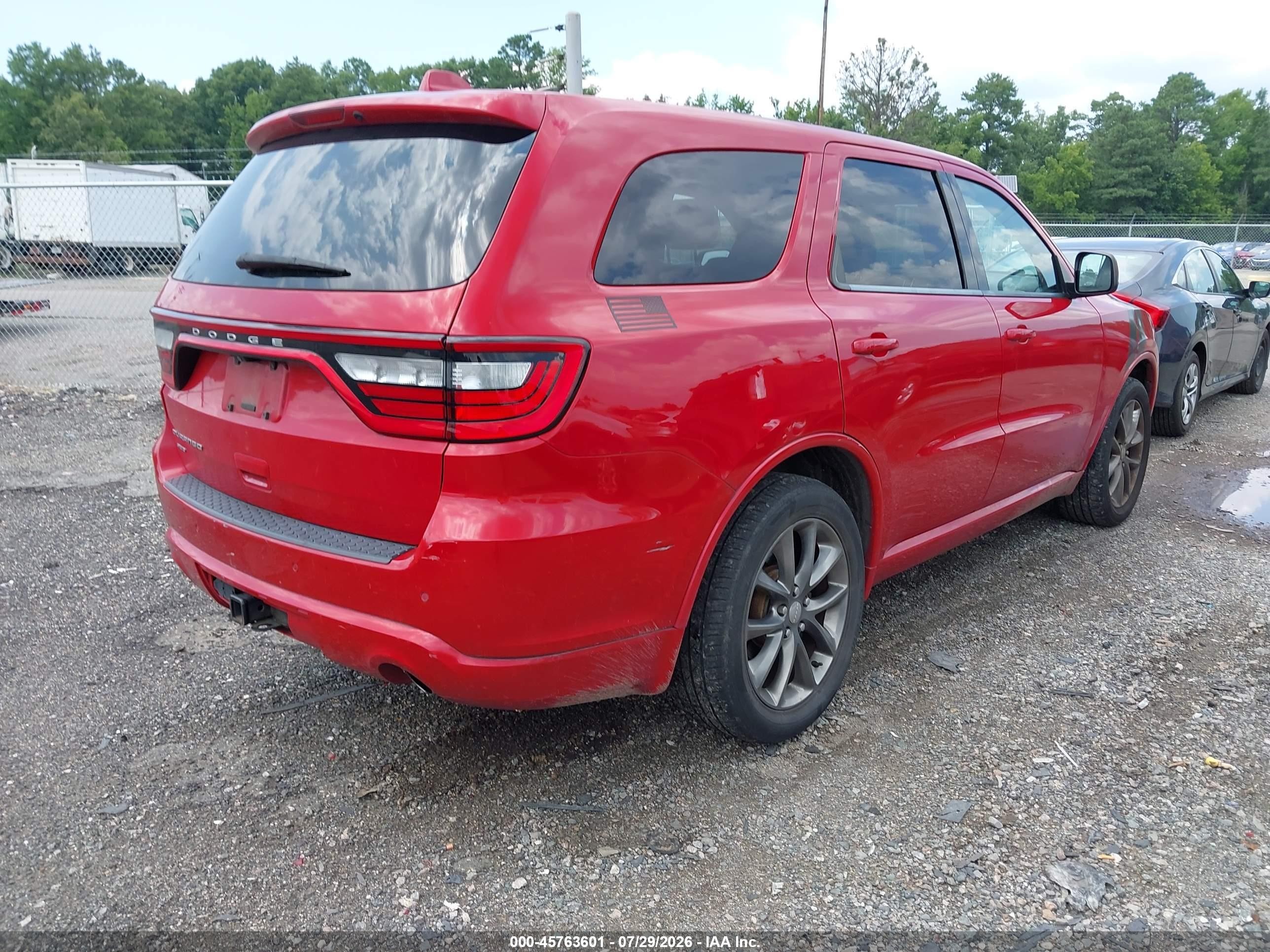 2015 Dodge Durango Sxt Red vin: 1C4RDJAG9FC703049