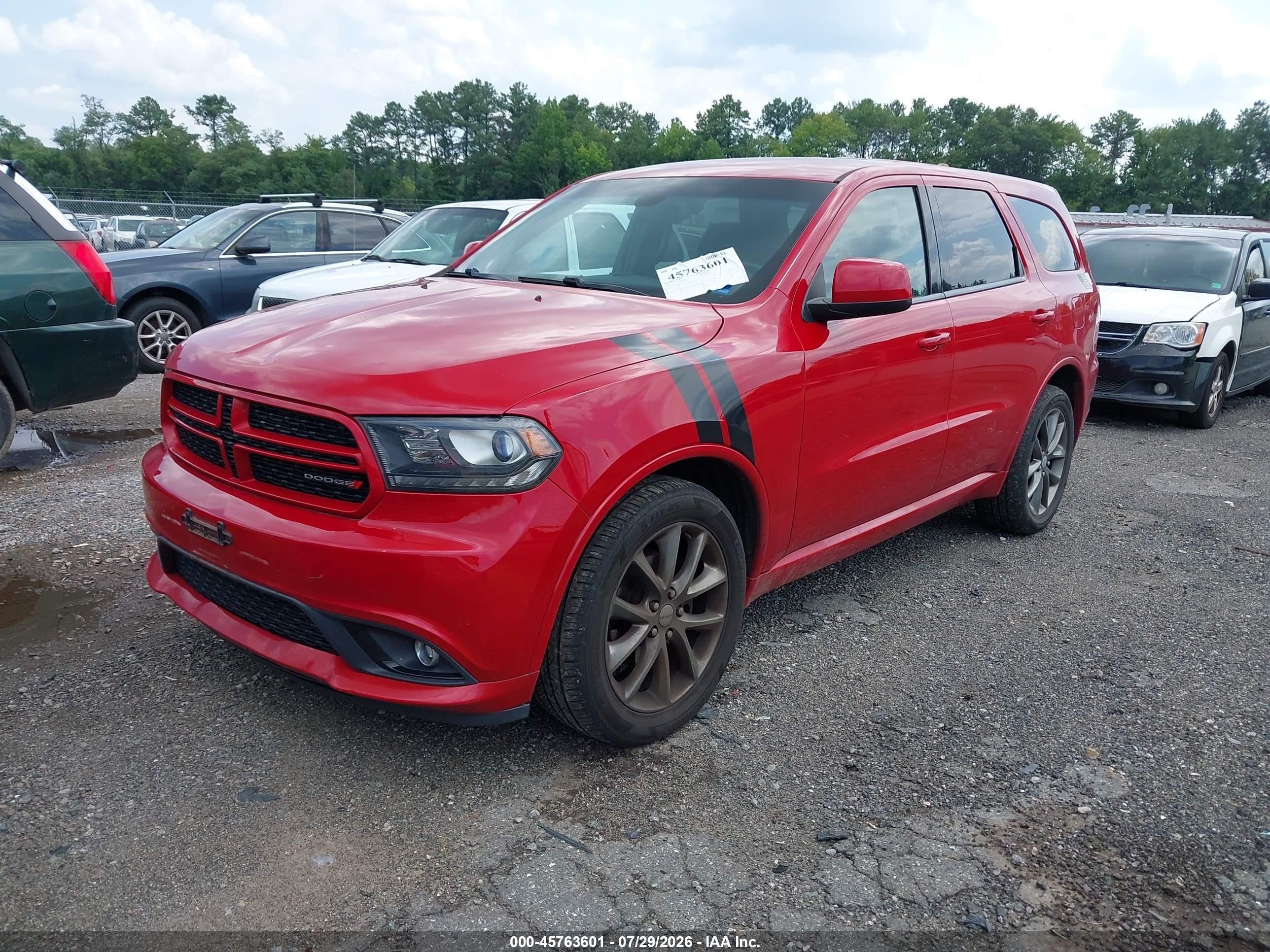 2015 Dodge Durango Sxt Red vin: 1C4RDJAG9FC703049