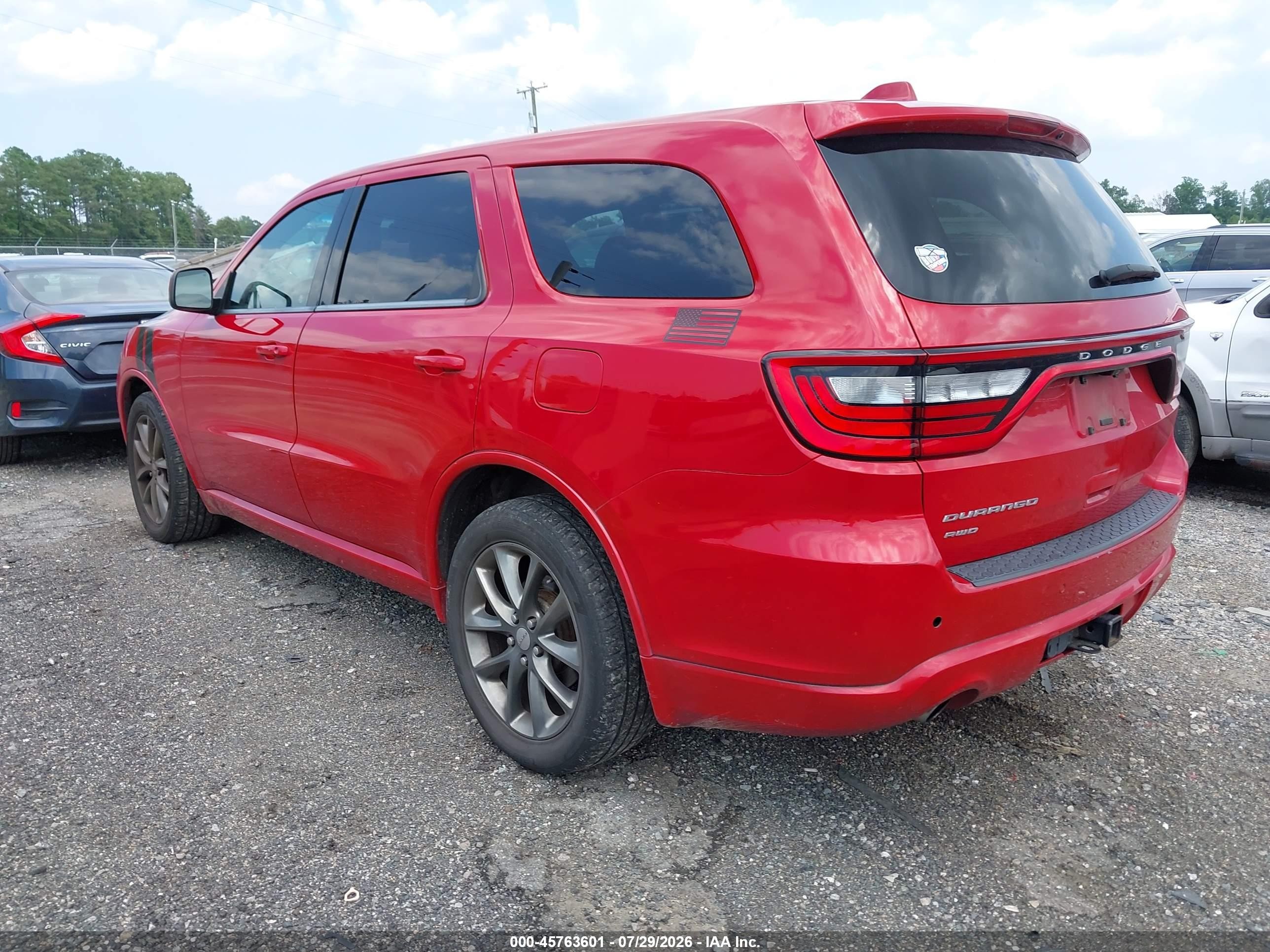 2015 Dodge Durango Sxt Red vin: 1C4RDJAG9FC703049