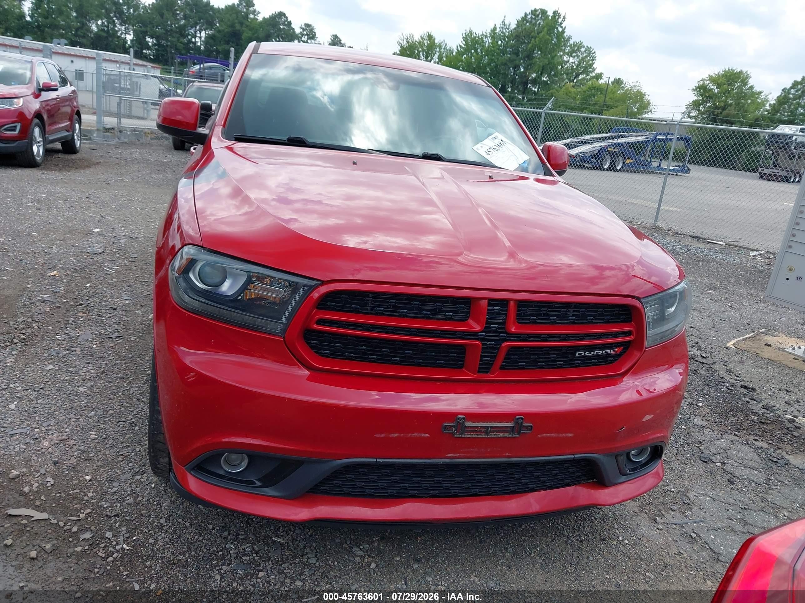 2015 Dodge Durango Sxt Red vin: 1C4RDJAG9FC703049