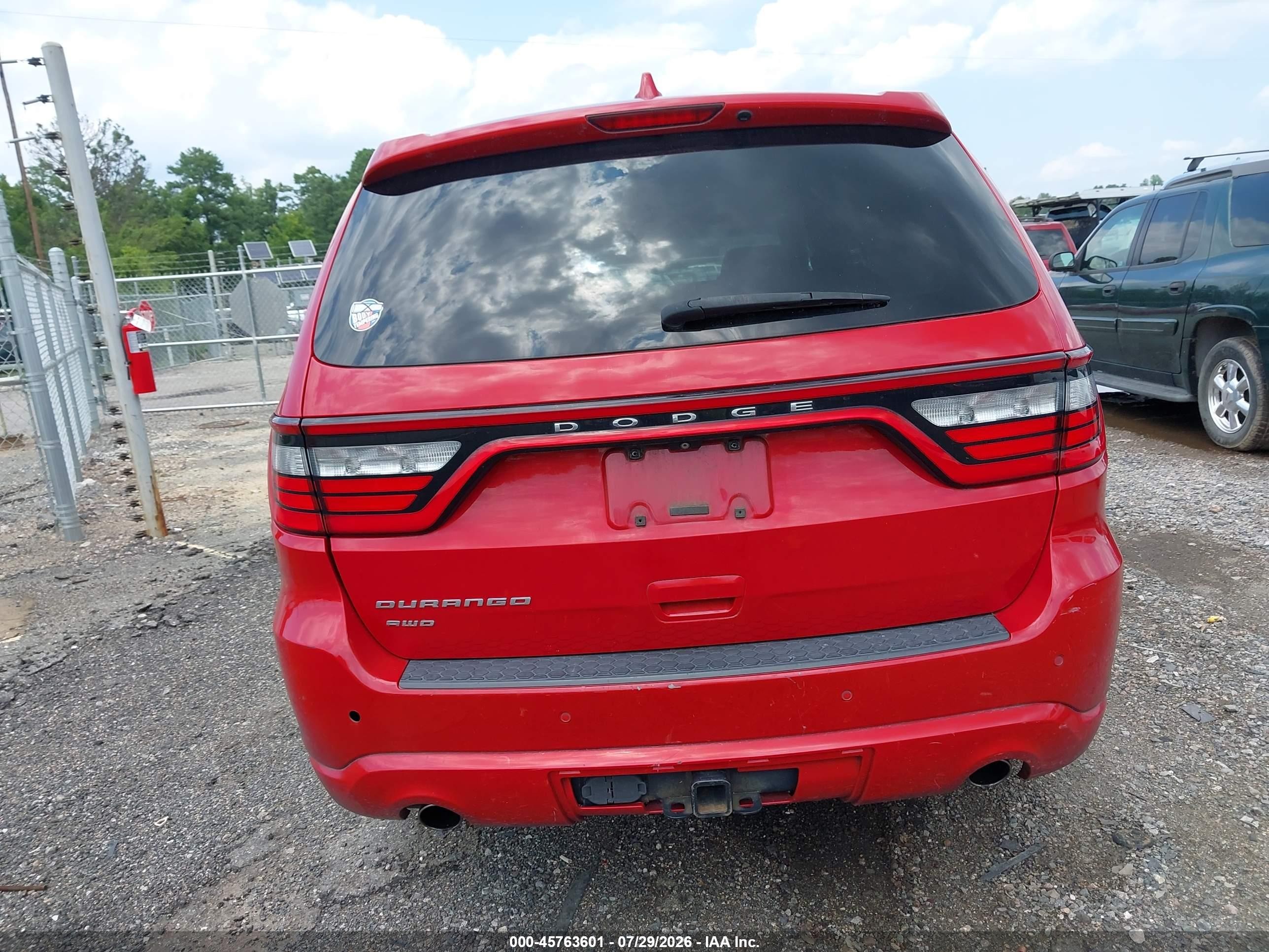 2015 Dodge Durango Sxt Red vin: 1C4RDJAG9FC703049
