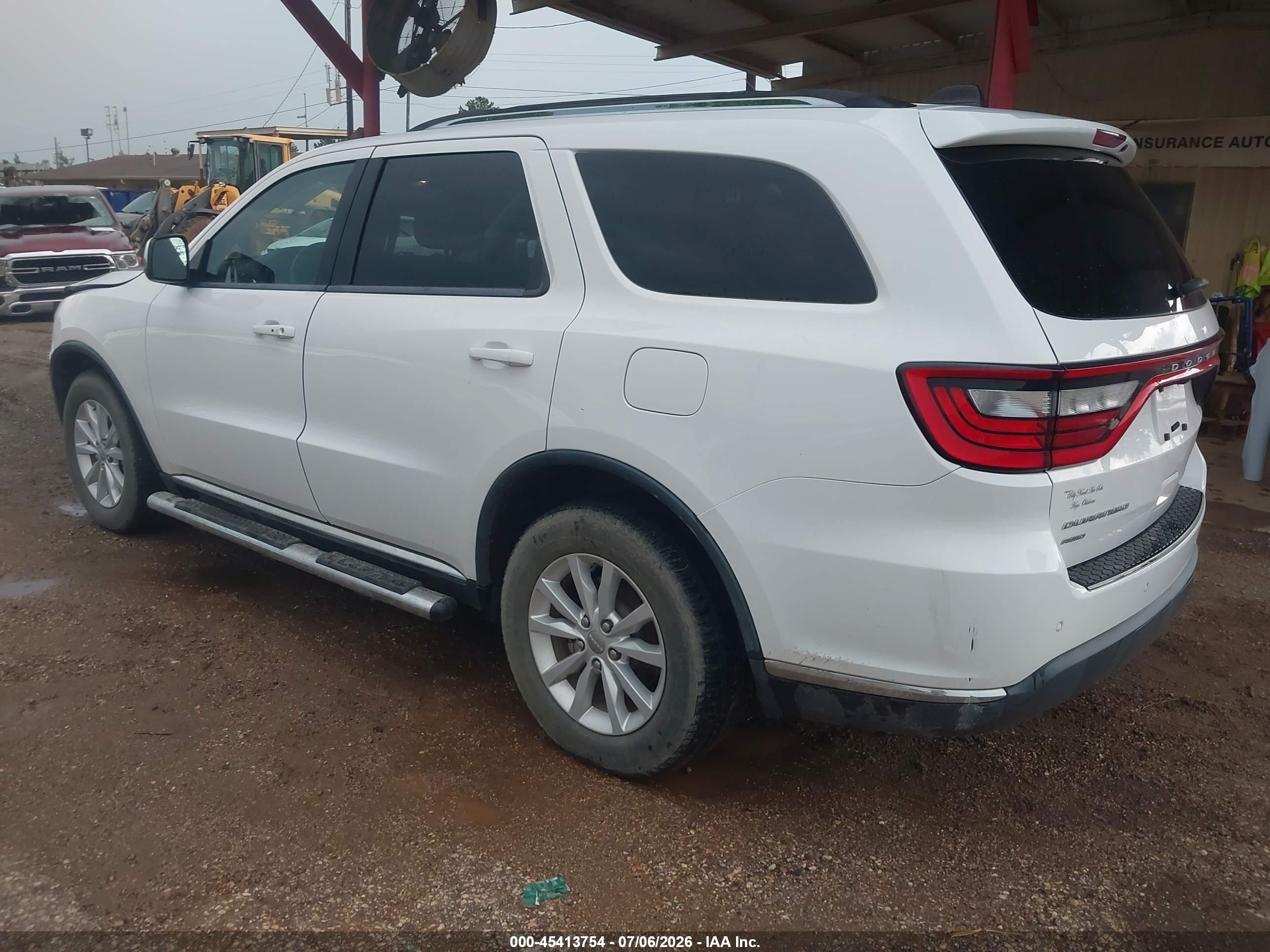 2015 Dodge Durango Sxt White vin: 1C4RDJAG9FC737508