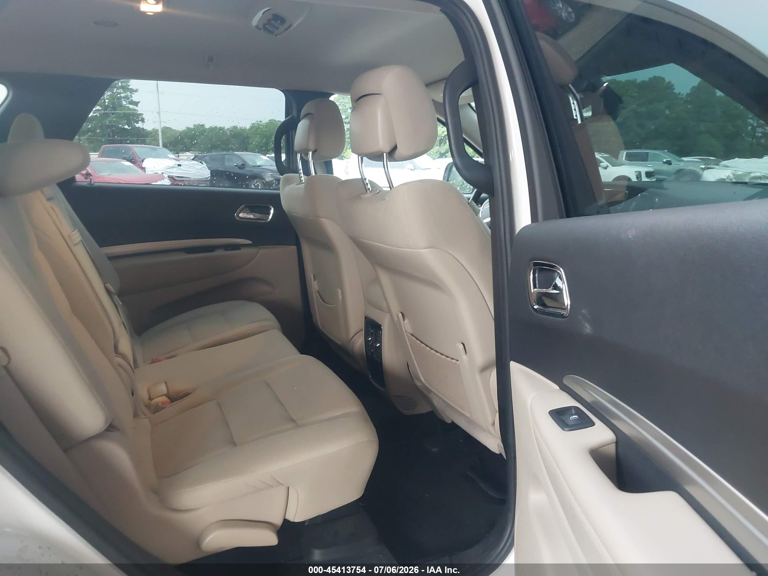 2015 Dodge Durango Sxt White vin: 1C4RDJAG9FC737508