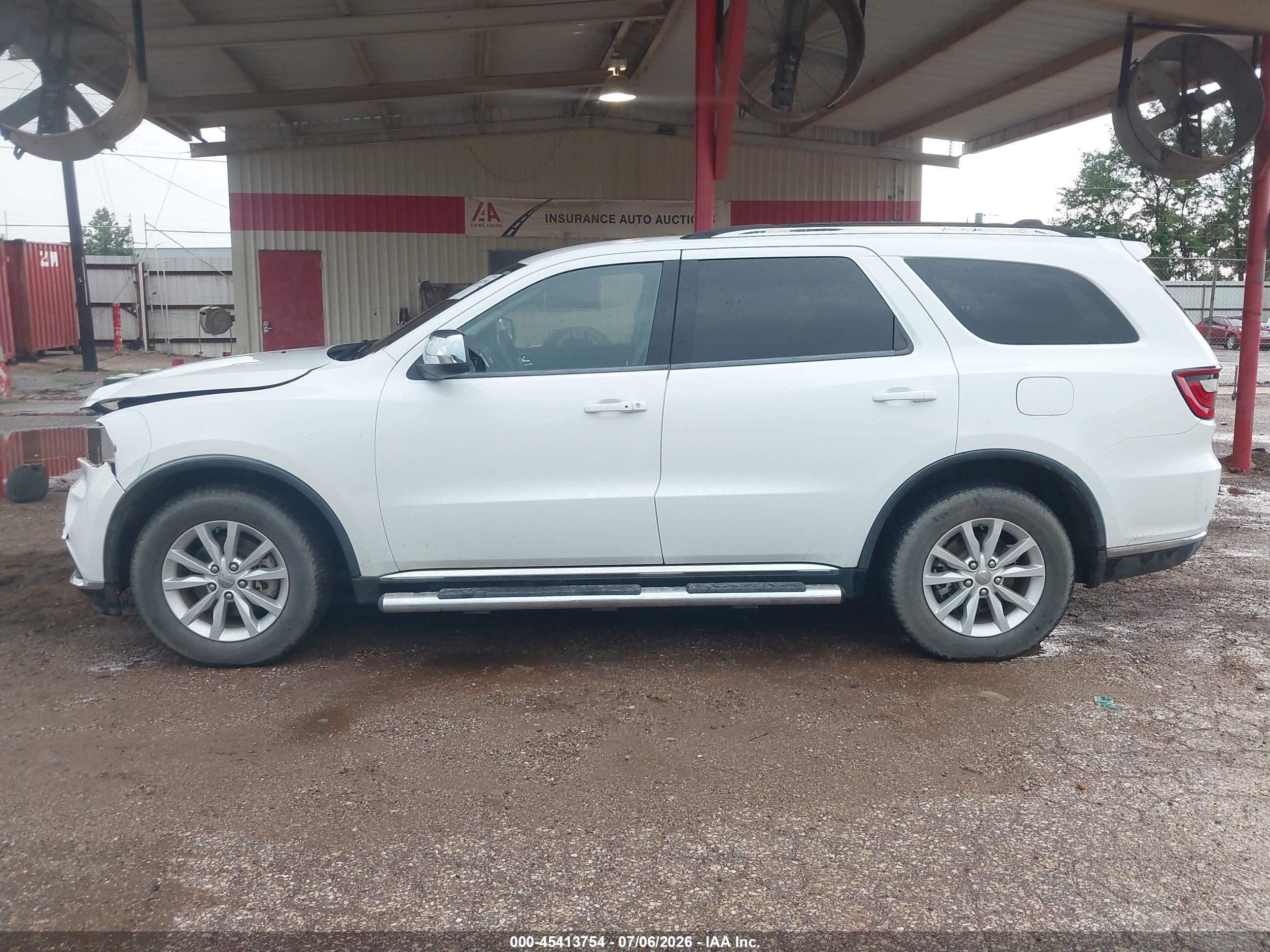 2015 Dodge Durango Sxt White vin: 1C4RDJAG9FC737508