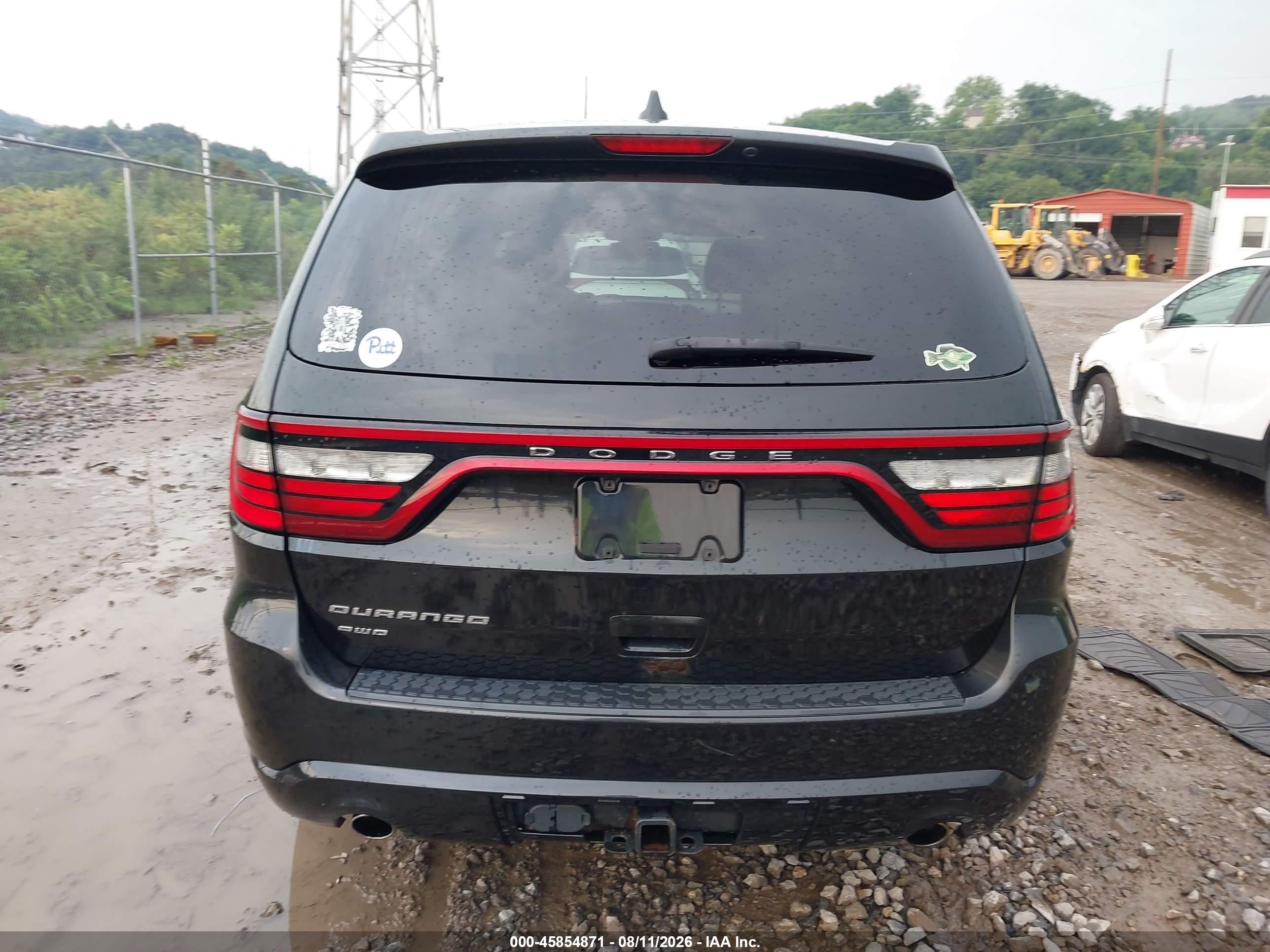 2015 Dodge Durango Sxt Black vin: 1C4RDJAG9FC880670