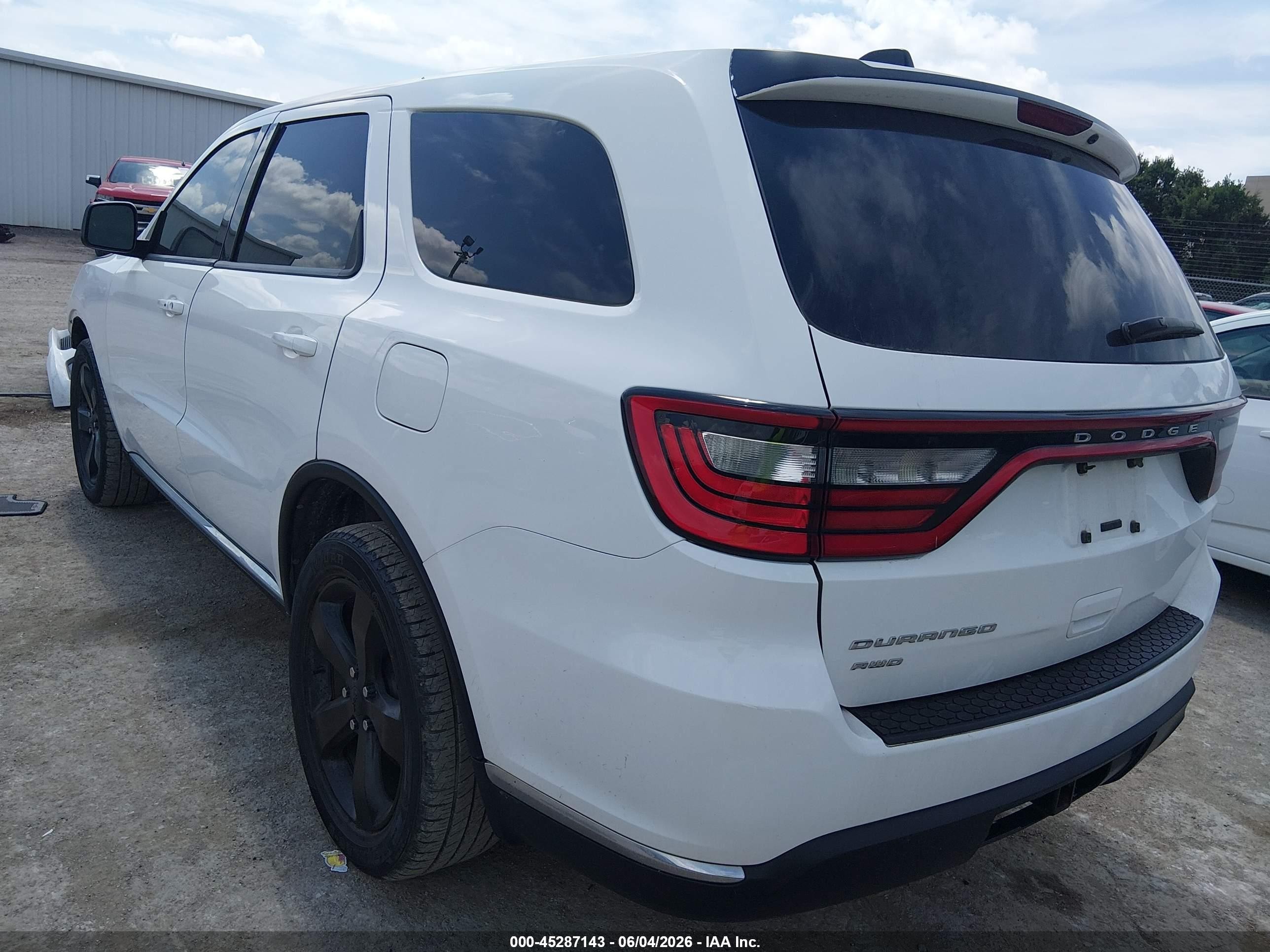 2015 Dodge Durango Sxt White vin: 1C4RDJAG9FC938874