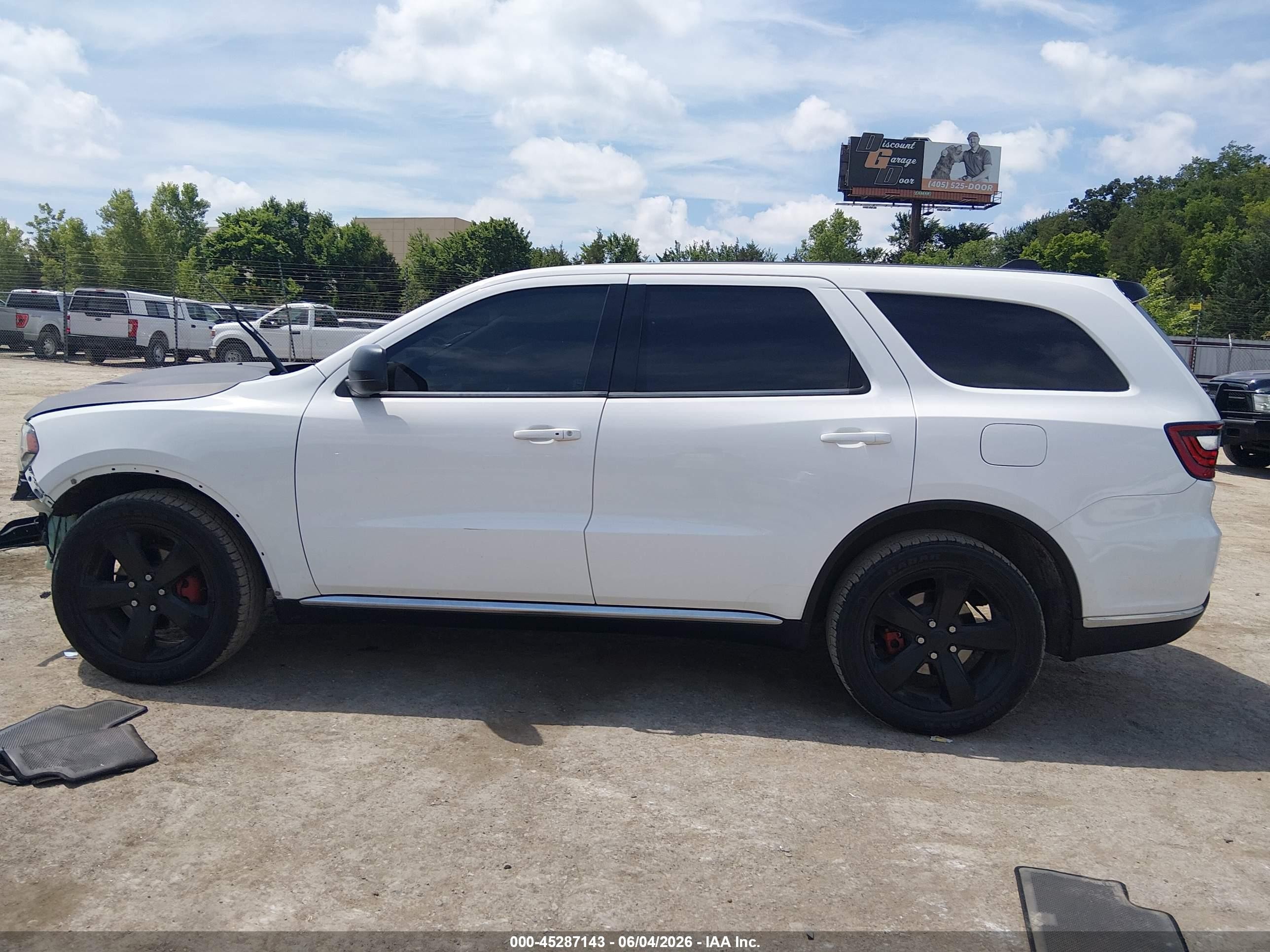 2015 Dodge Durango Sxt White vin: 1C4RDJAG9FC938874