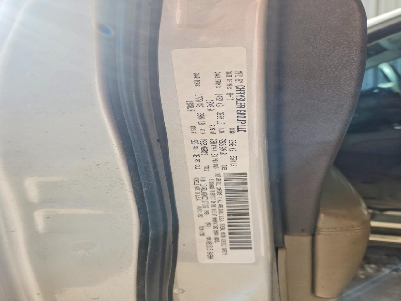 2012 Dodge Durango Sxt Silver vin: 1C4RDJAGXCC117116