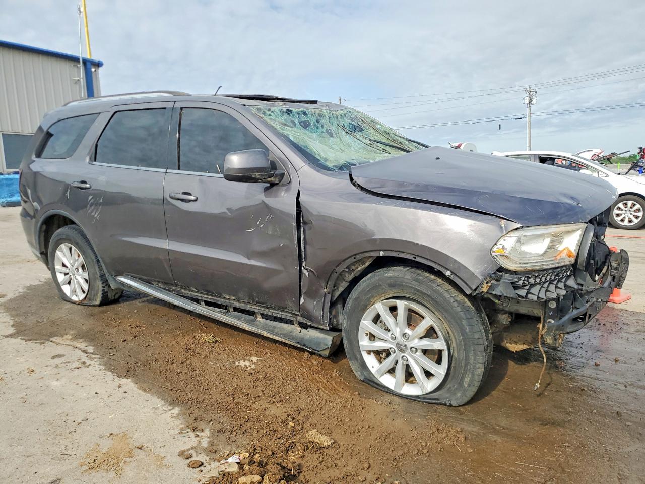 2014 Dodge Durango Sxt Gray vin: 1C4RDJAGXEC323443