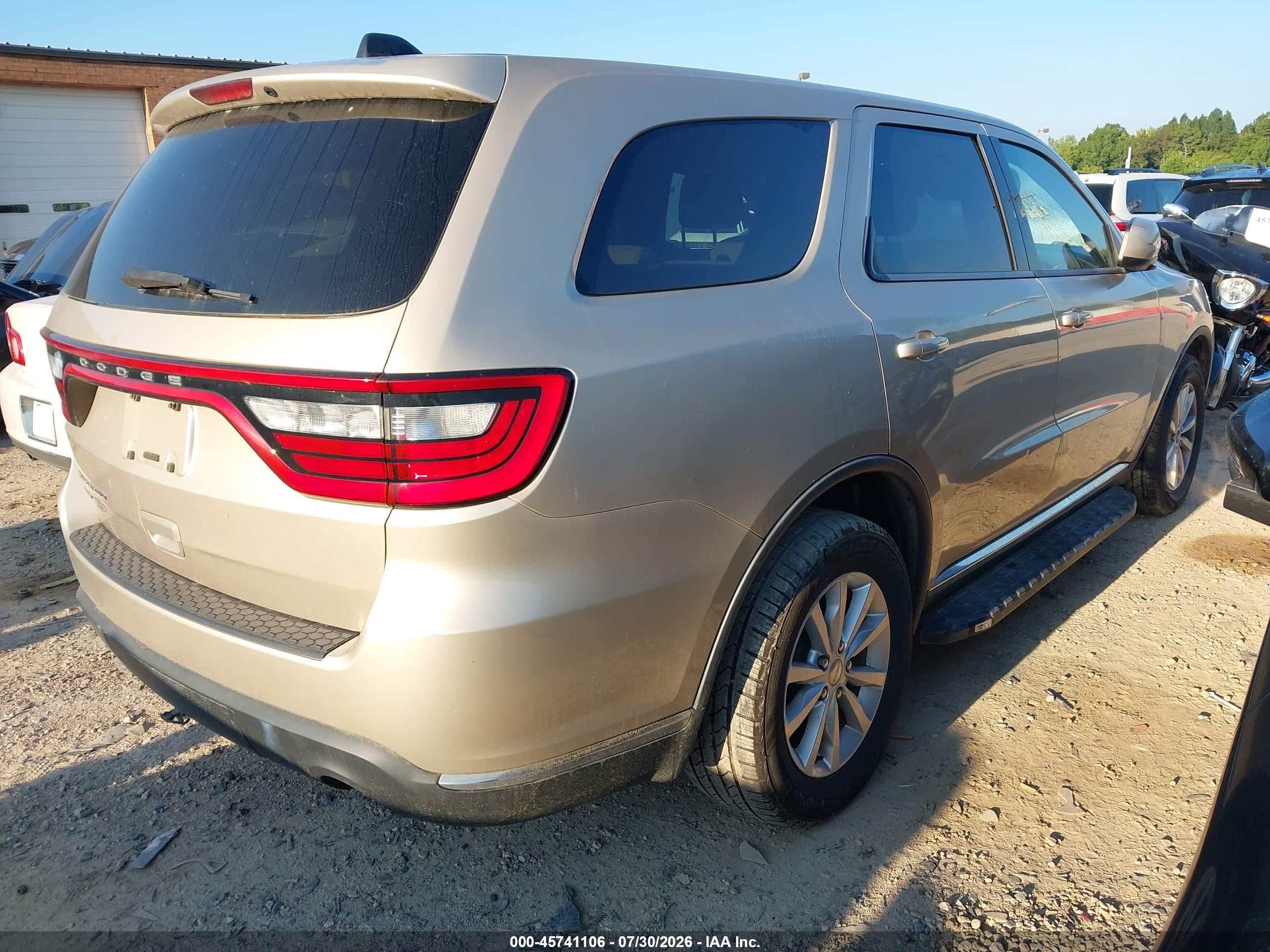 2014 Dodge Durango Sxt Beige vin: 1C4RDJAGXEC345538