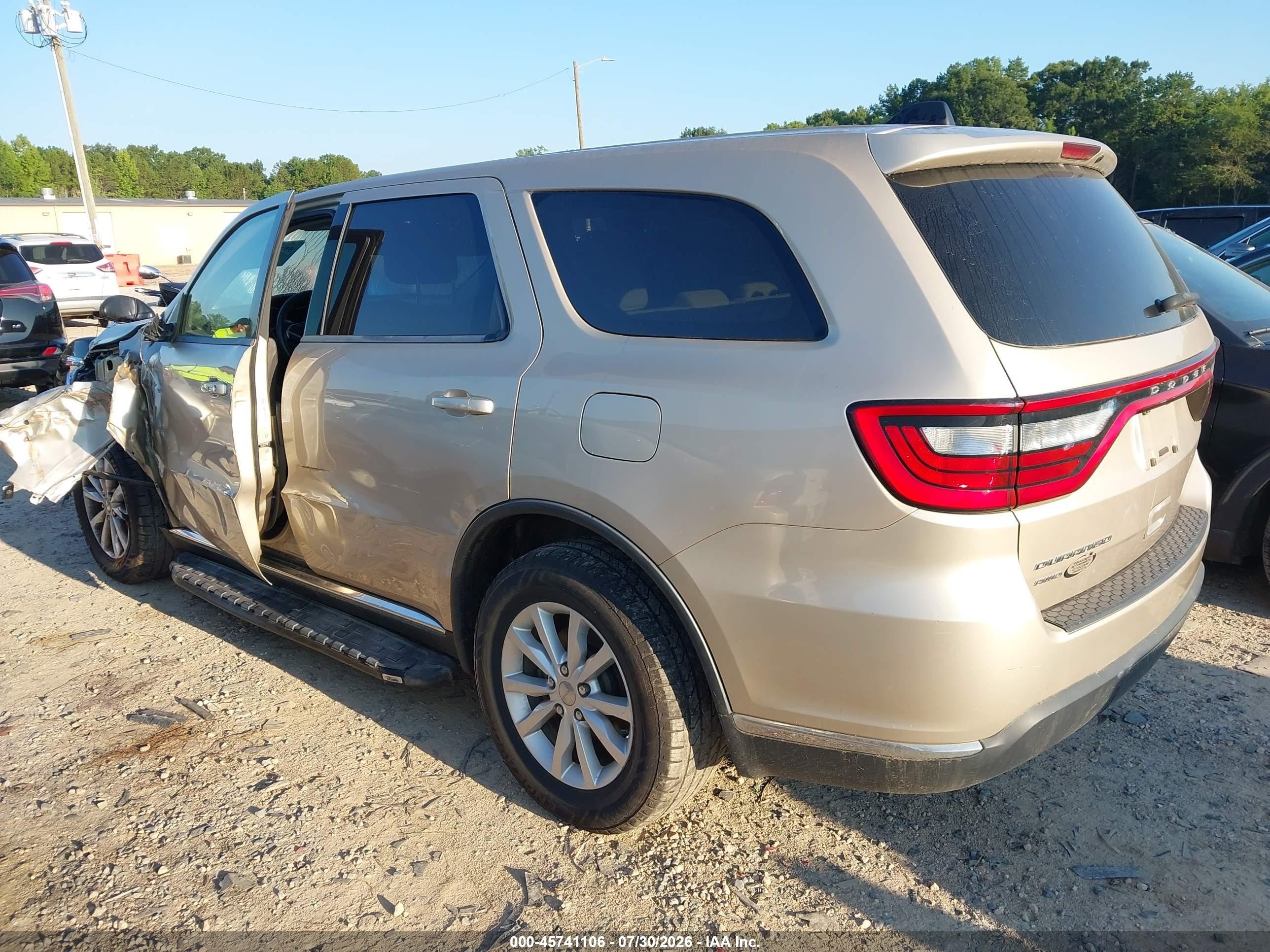 2014 Dodge Durango Sxt Beige vin: 1C4RDJAGXEC345538
